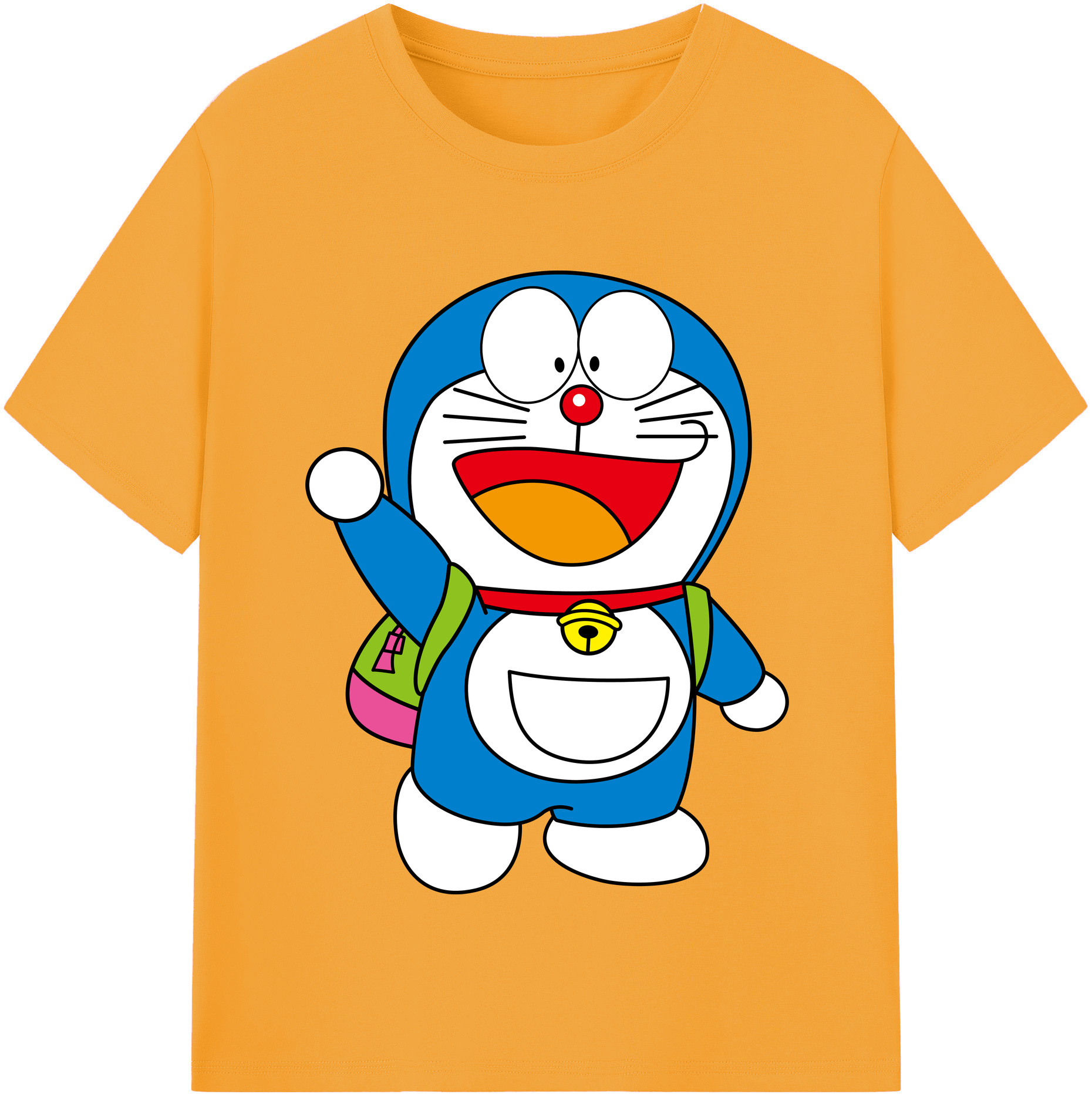 （画像用） ドラえもん Doraemon 綿100％半袖Tシャツ（フロントプリント）