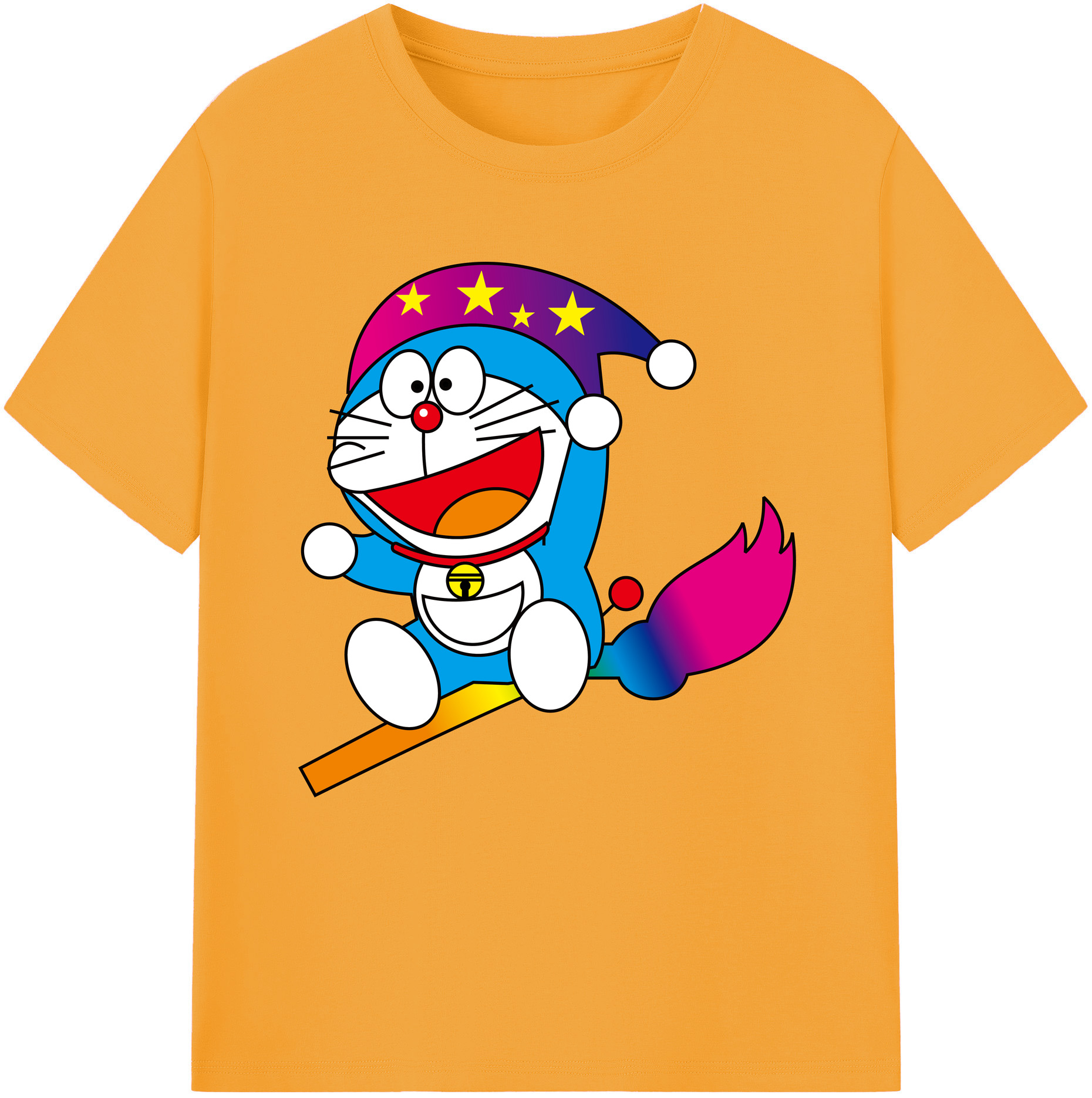 （画像用） ドラえもん Doraemon 綿100％半袖Tシャツ（フロントプリント）