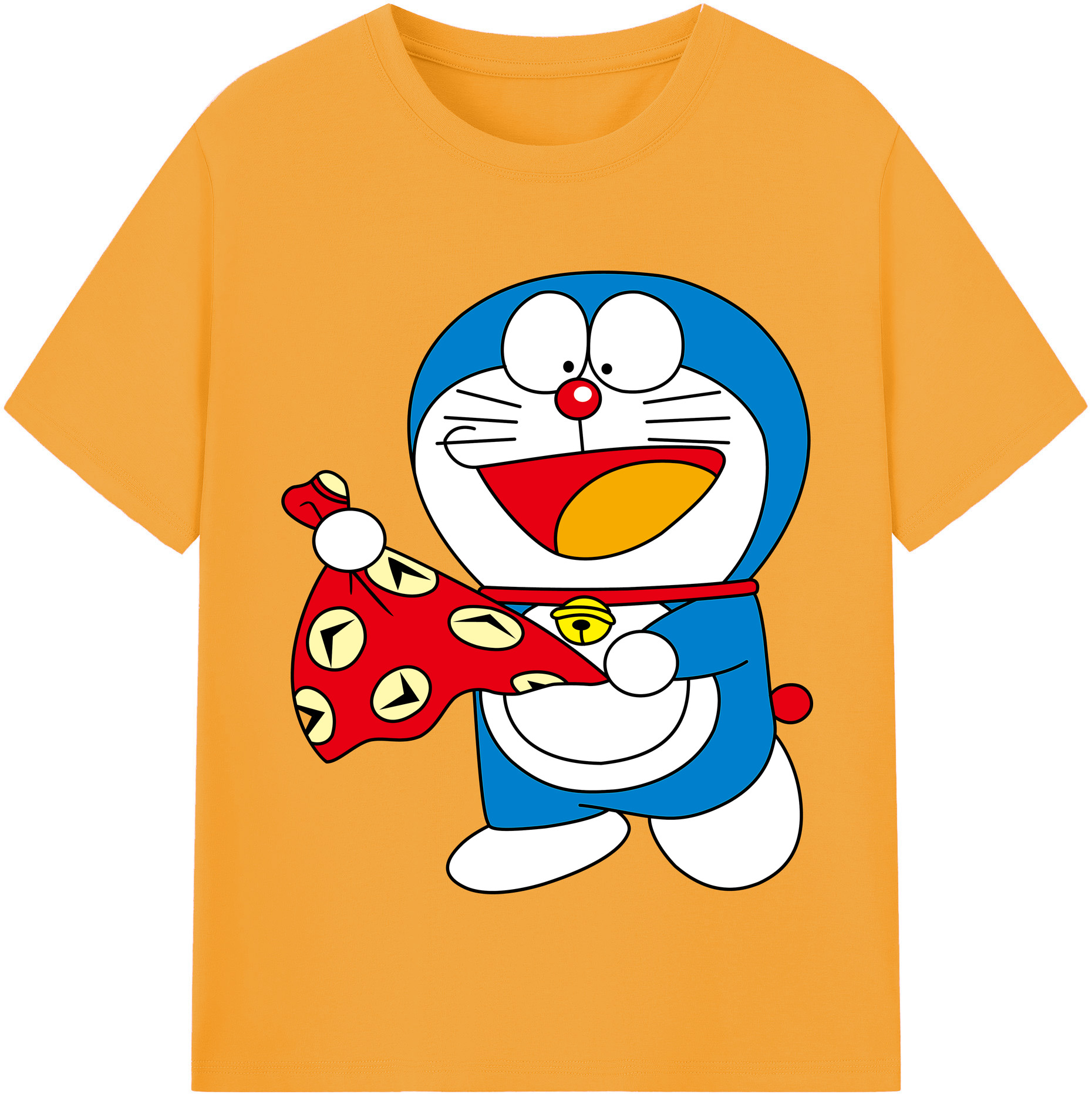 （画像用） ドラえもん Doraemon 綿100％半袖Tシャツ（フロントプリント）