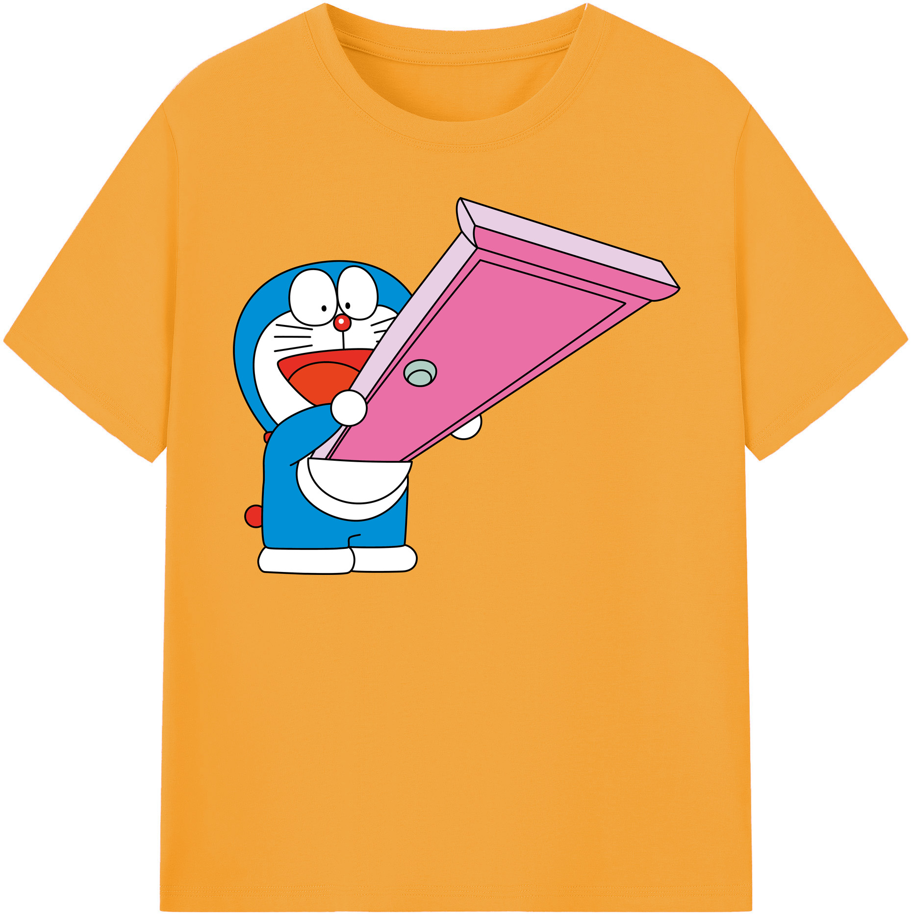 （画像用） ドラえもん Doraemon 綿100％半袖Tシャツ（フロントプリント）
