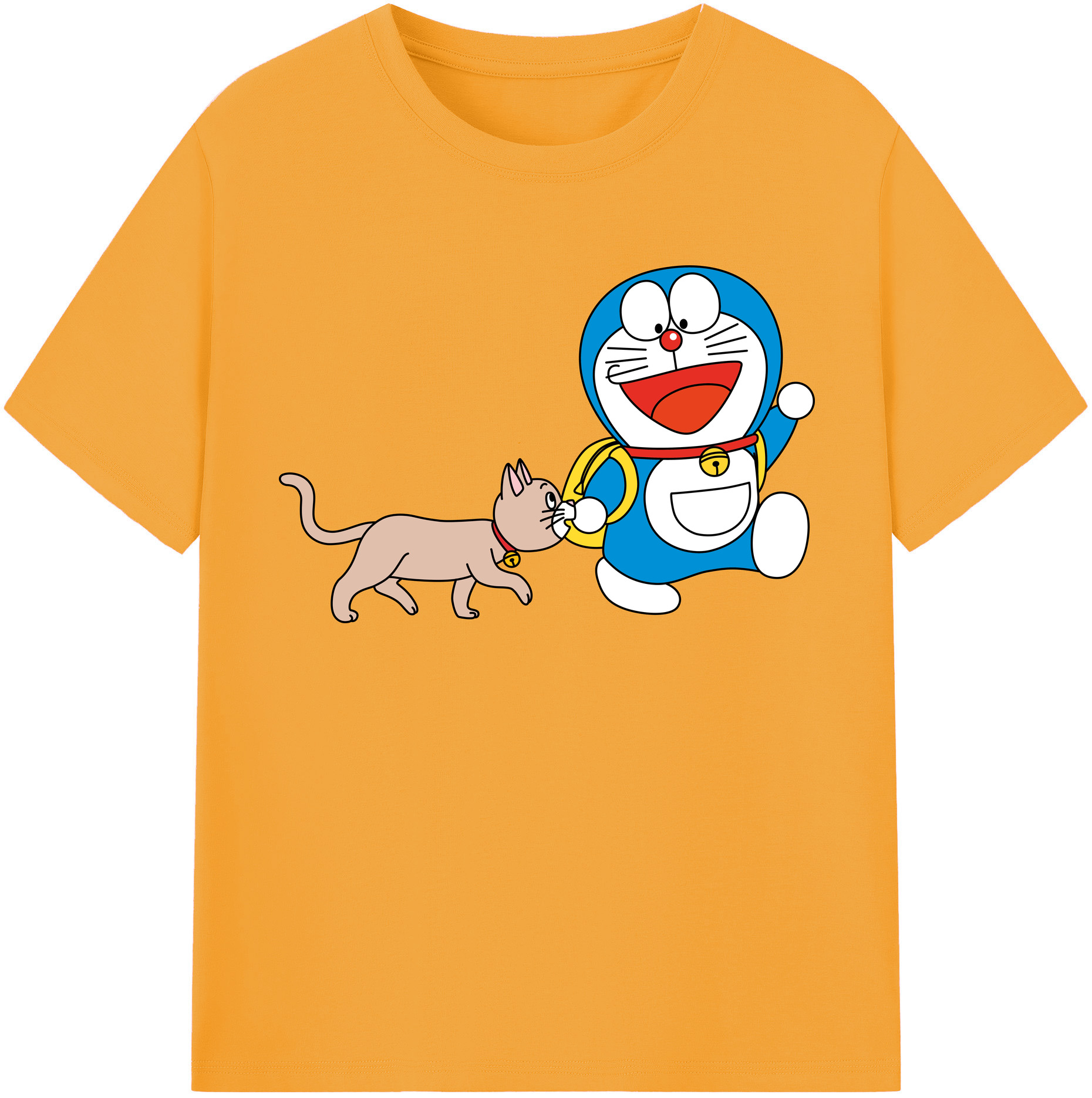 （画像用） ドラえもん Doraemon 綿100％半袖Tシャツ（フロントプリント）