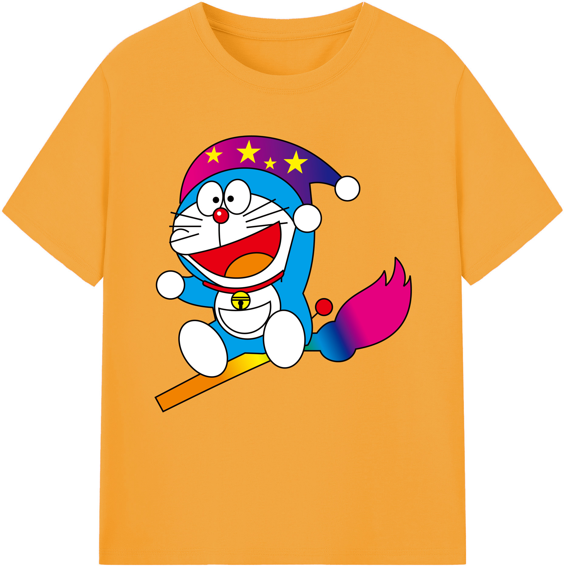 （画像用） ドラえもん Doraemon 綿100％半袖Tシャツ（フロントプリント）