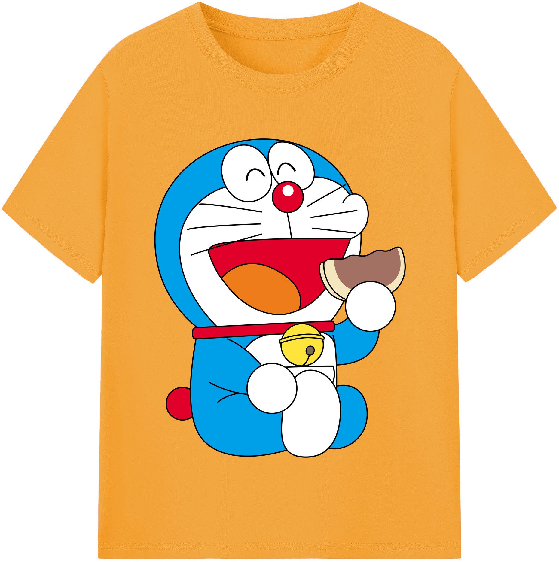 （画像用） ドラえもん Doraemon 綿100％半袖Tシャツ（フロントプリント）