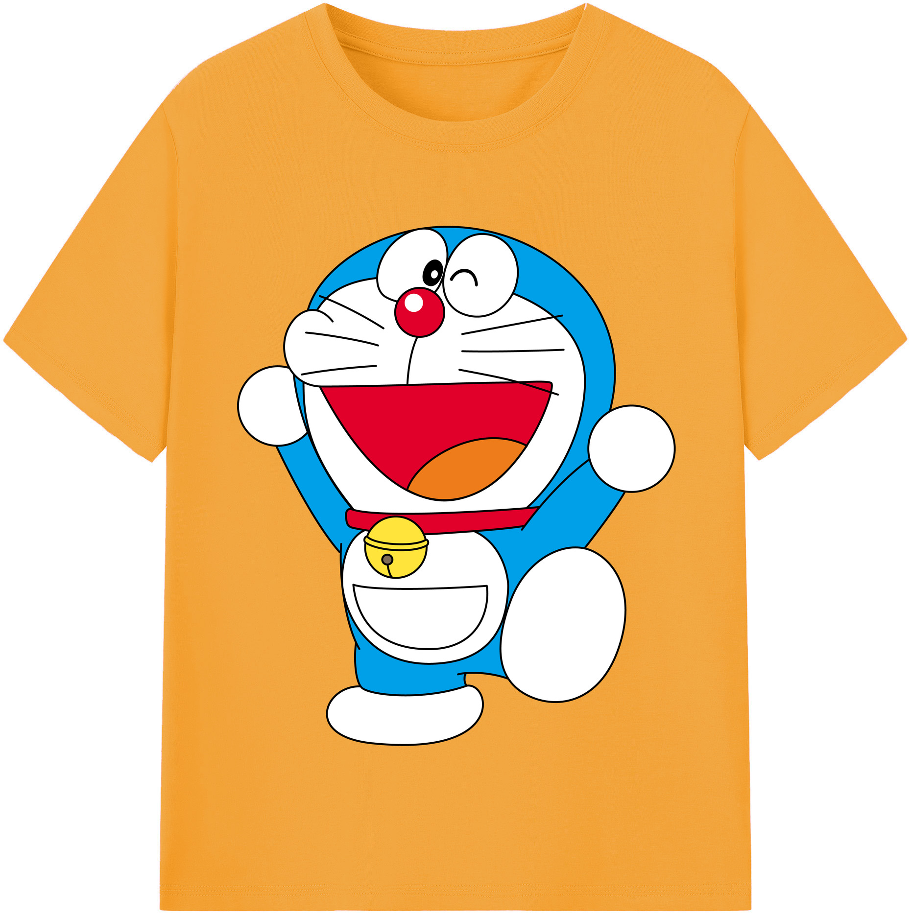 （画像用） ドラえもん Doraemon 綿100％半袖Tシャツ（フロントプリント）