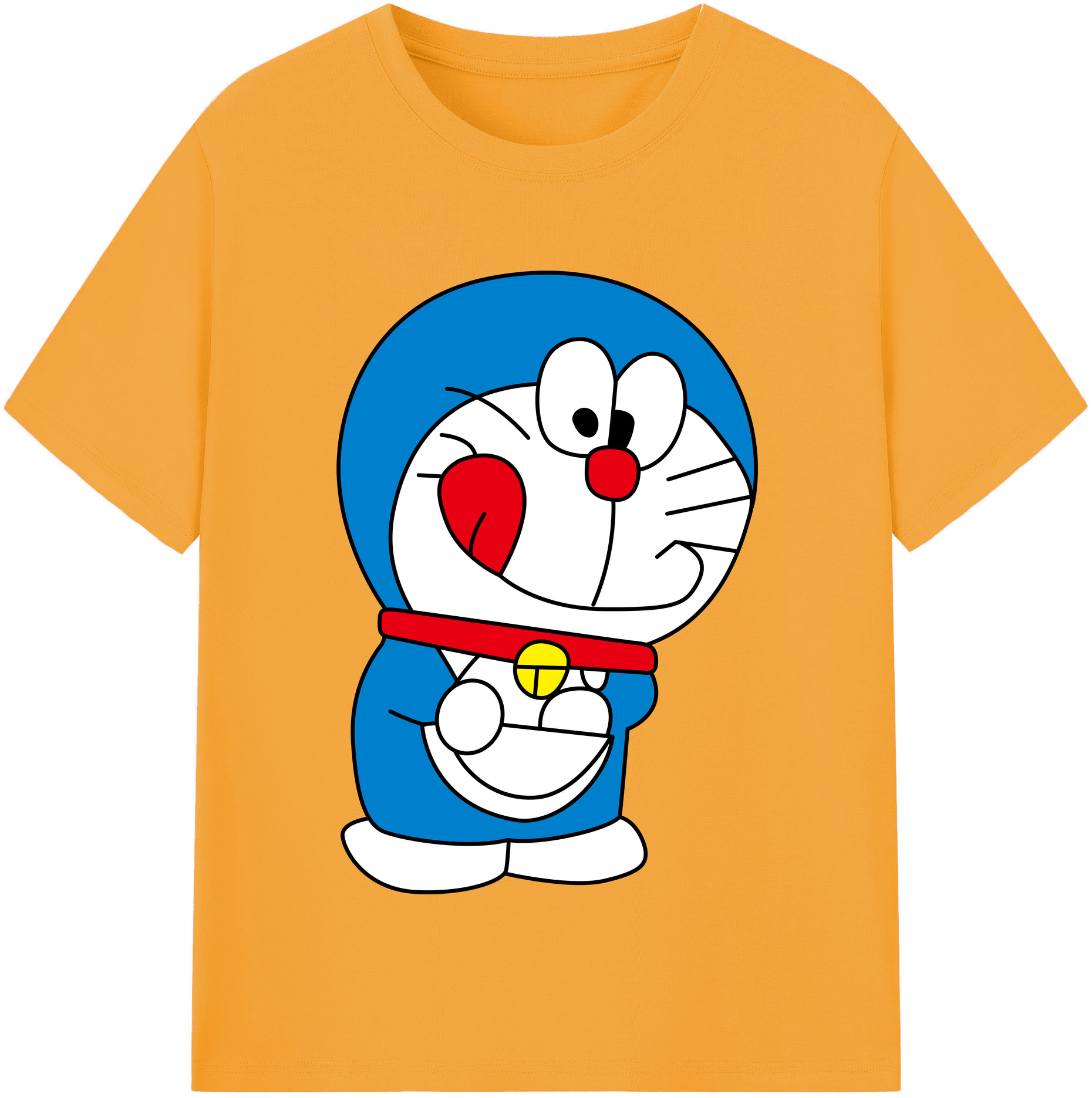 （画像用） ドラえもん Doraemon 綿100％半袖Tシャツ（フロントプリント）