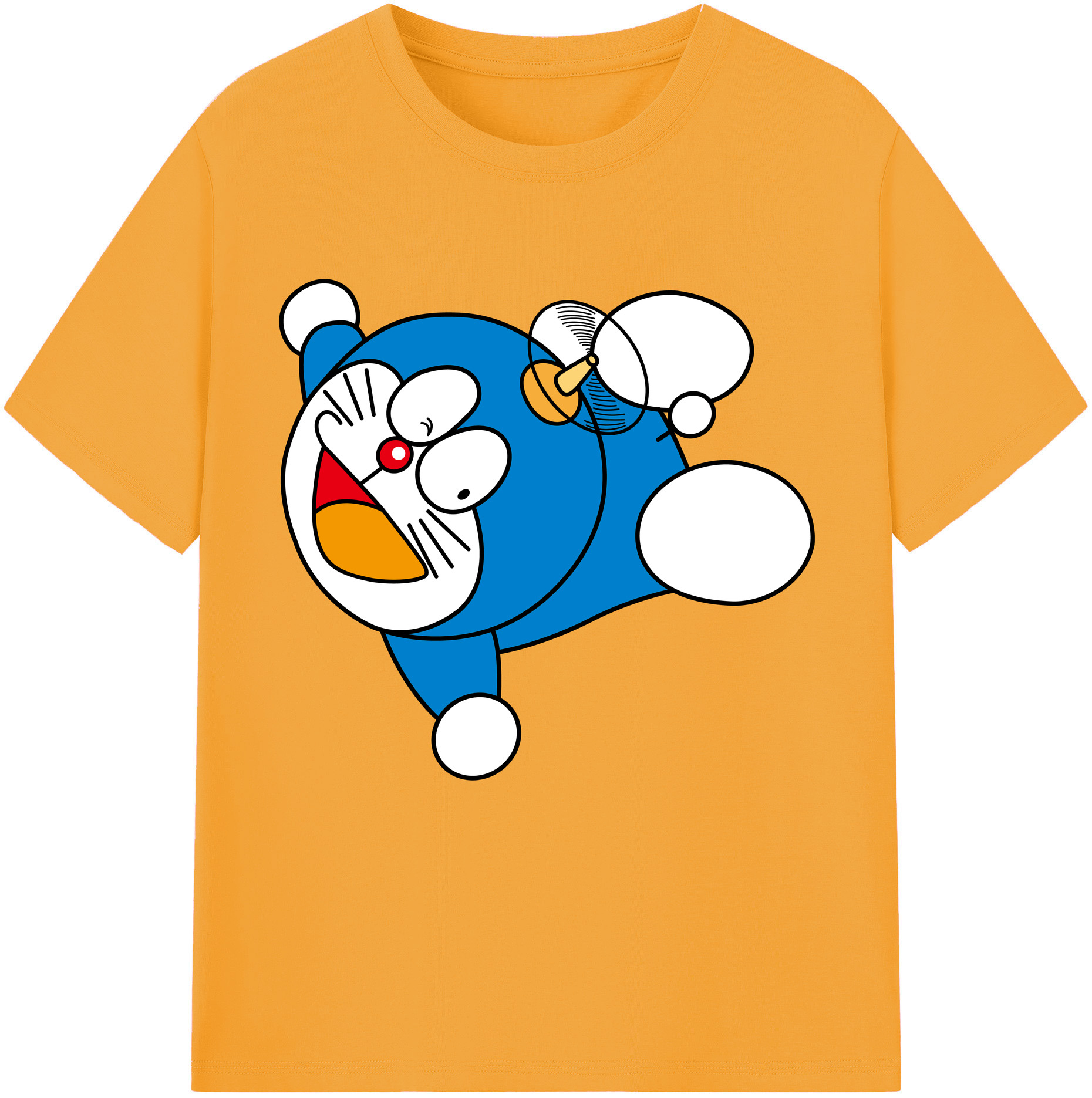 （画像用） ドラえもん Doraemon 綿100％半袖Tシャツ（フロントプリント）