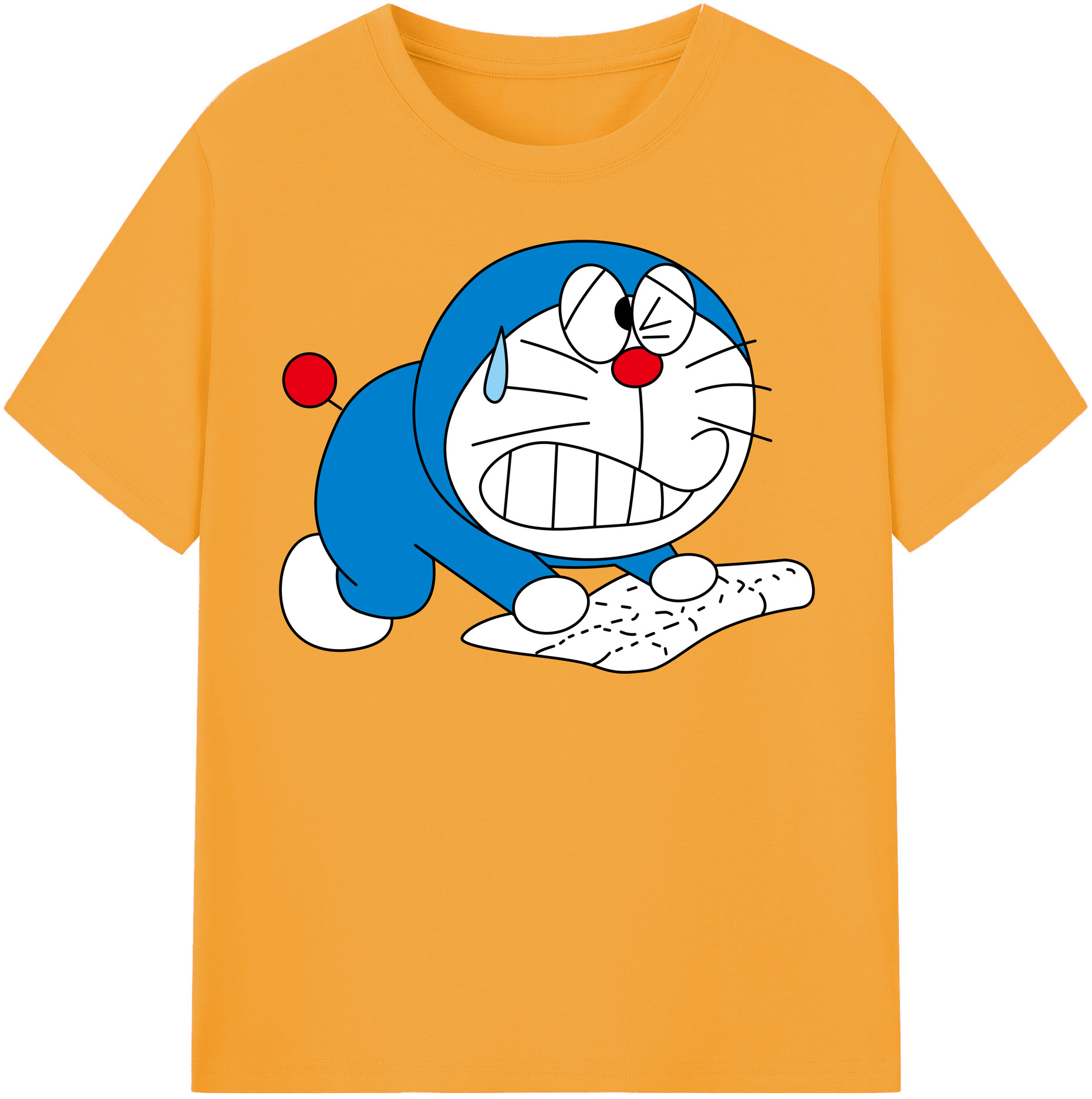 （画像用） ドラえもん Doraemon 綿100％半袖Tシャツ（フロントプリント）