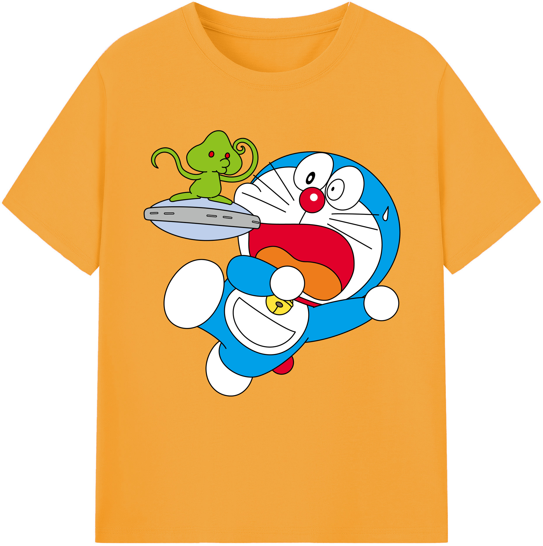 （画像用） ドラえもん Doraemon 綿100％半袖Tシャツ（フロントプリント）