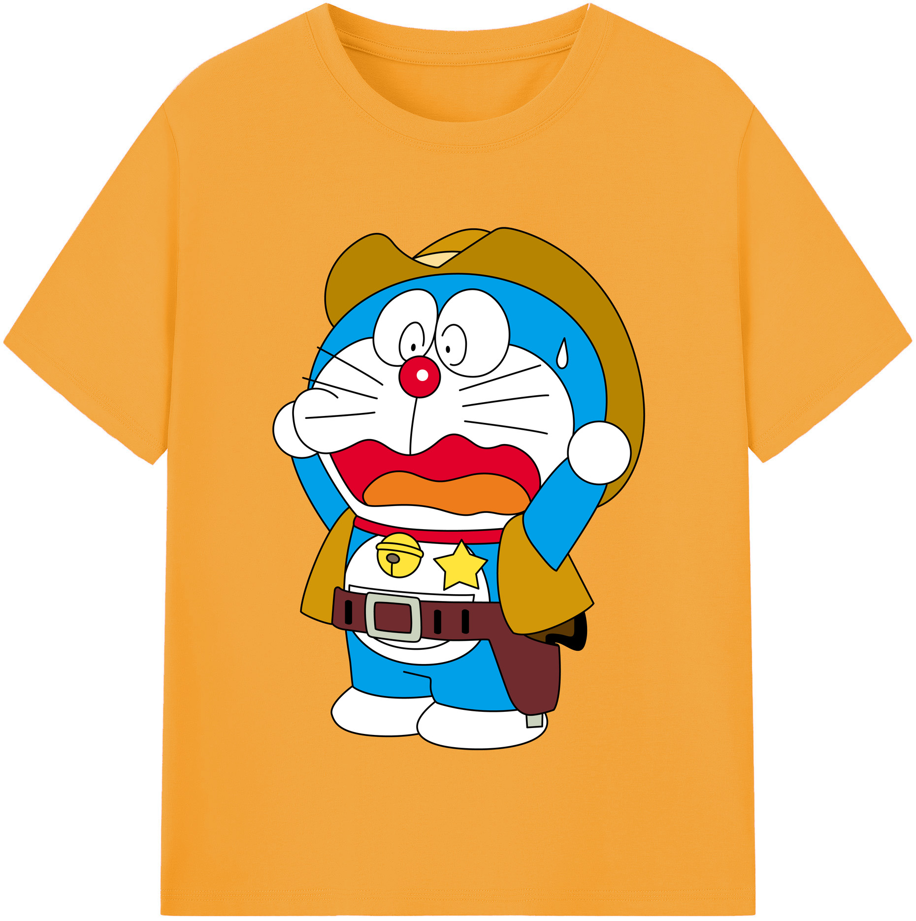 （画像用） ドラえもん Doraemon 綿100％半袖Tシャツ（フロントプリント）
