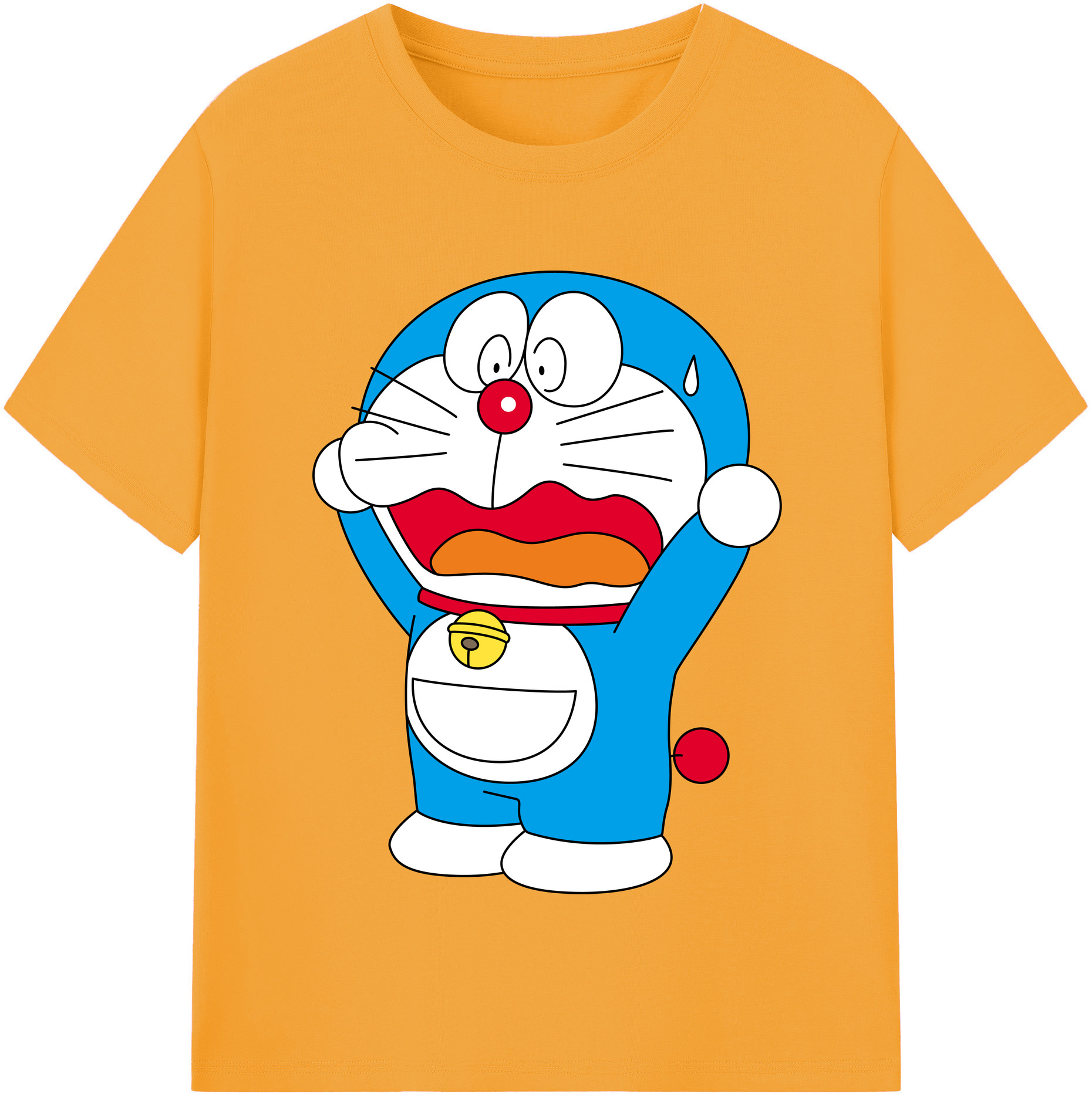（画像用） ドラえもん Doraemon 綿100％半袖Tシャツ（フロントプリント）