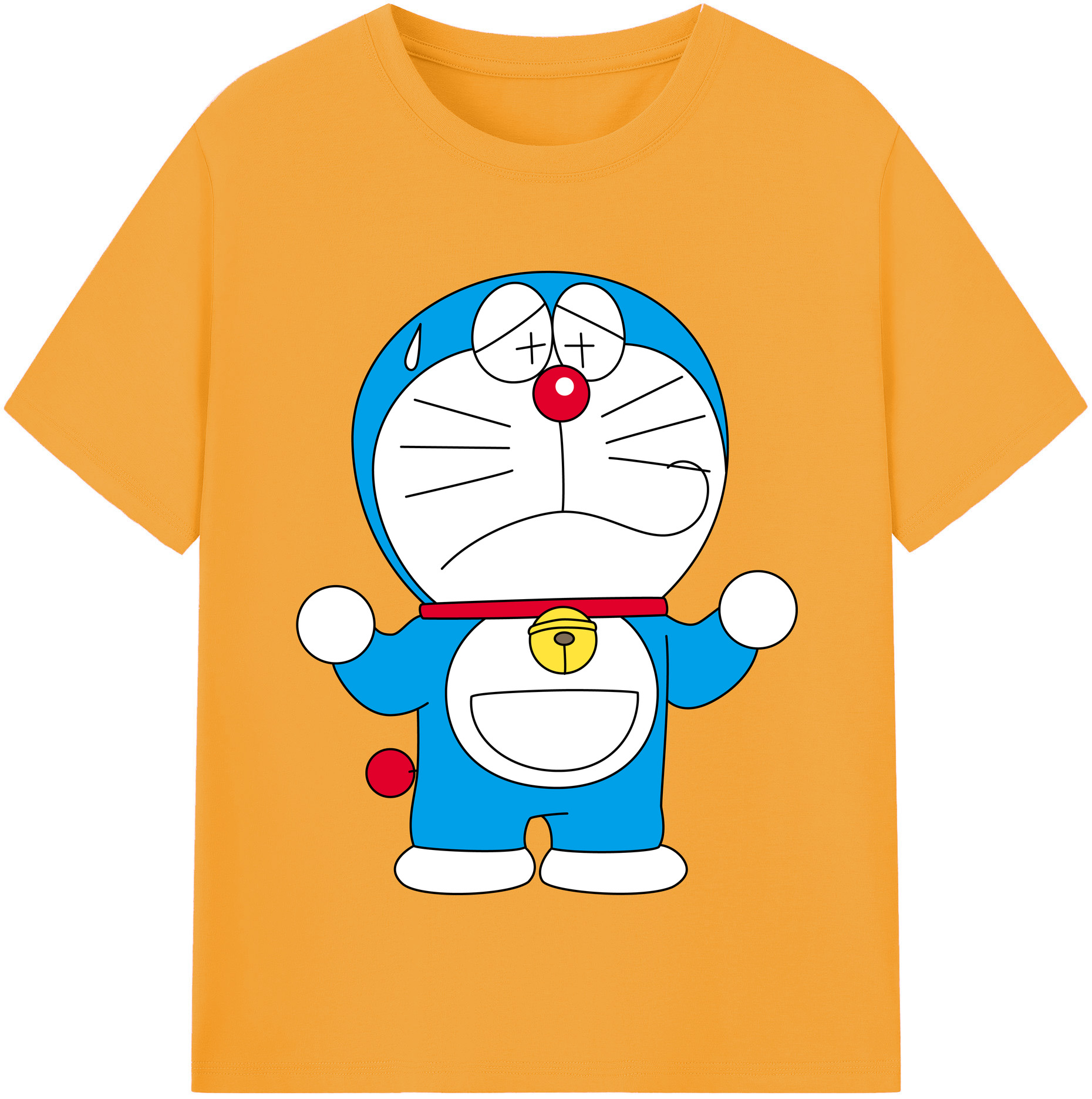 （画像用） ドラえもん Doraemon 綿100％半袖Tシャツ（フロントプリント）