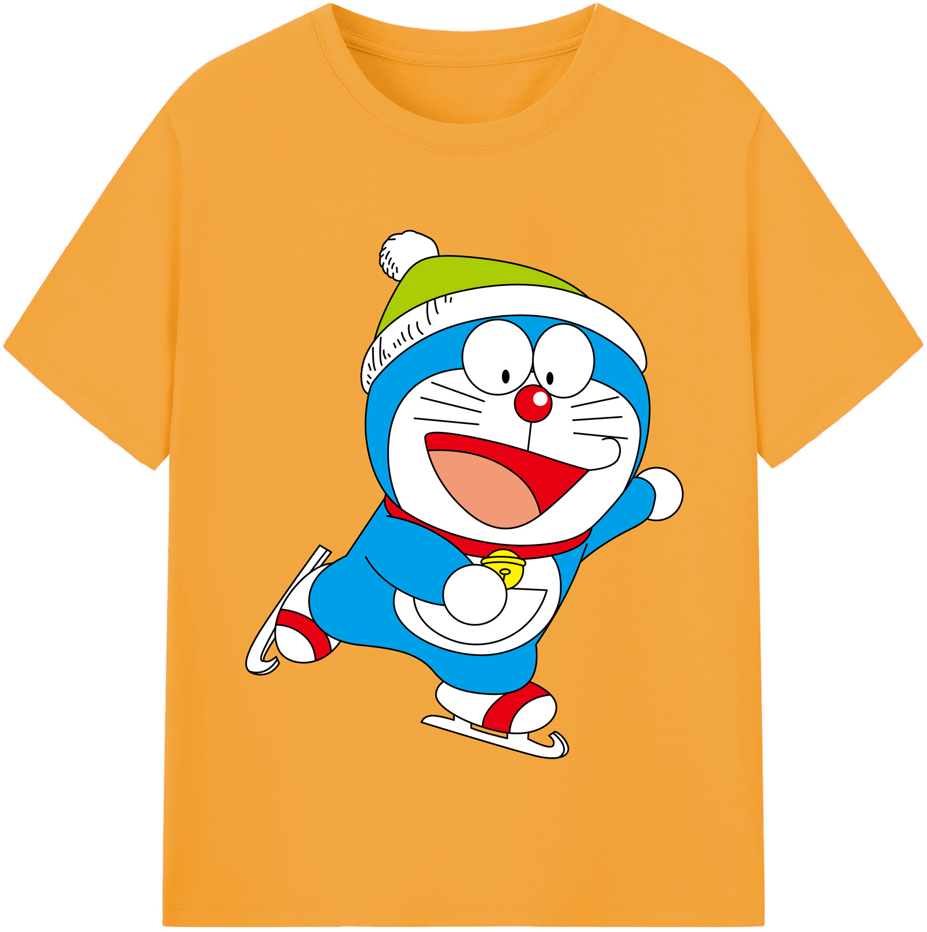 （画像用） ドラえもん Doraemon 綿100％半袖Tシャツ（フロントプリント）