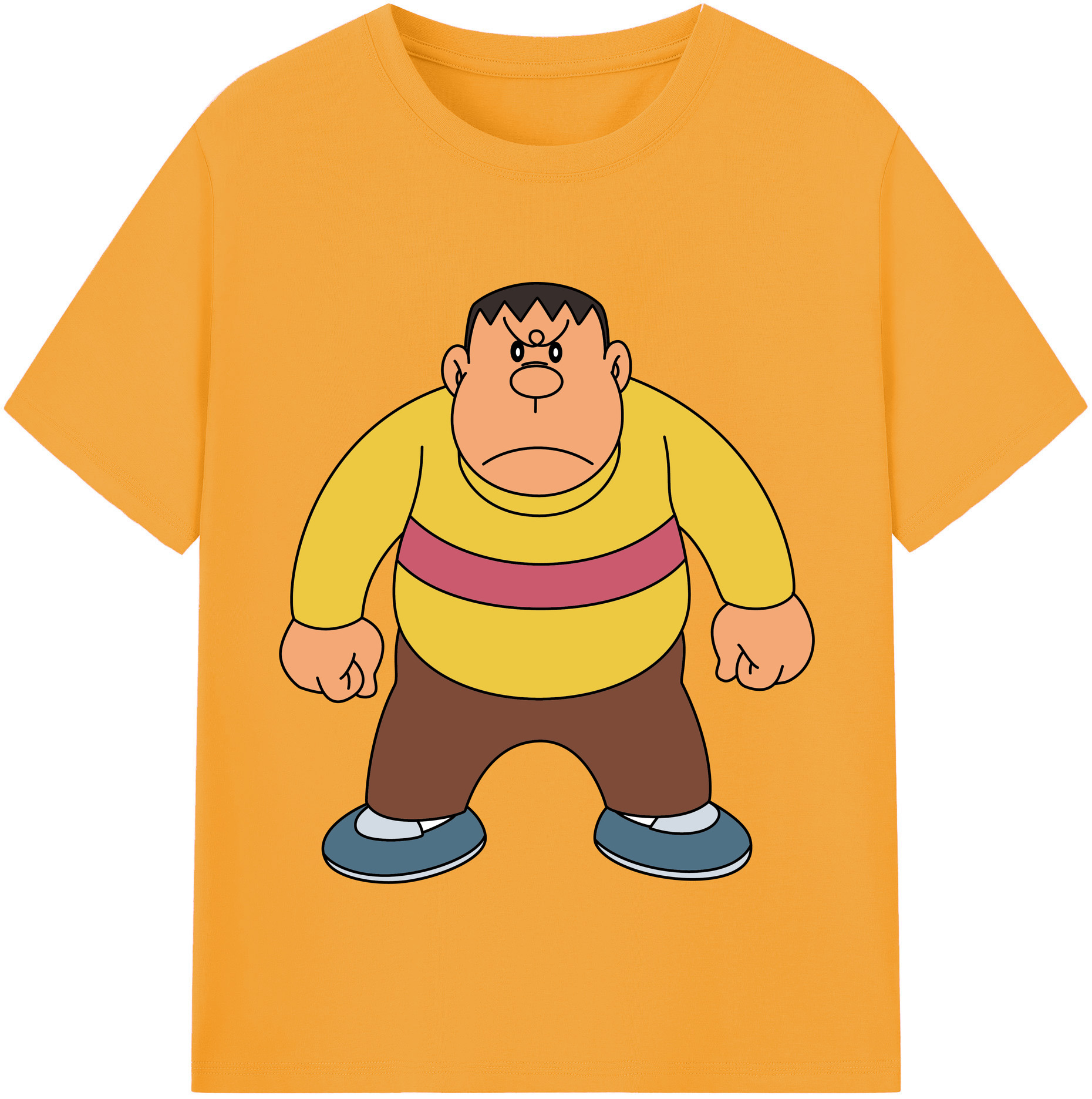 （画像用） ドラえもん 剛田武 Doraemon Gouta Takeshi 綿100％半袖Tシャツ（フロントプリント）