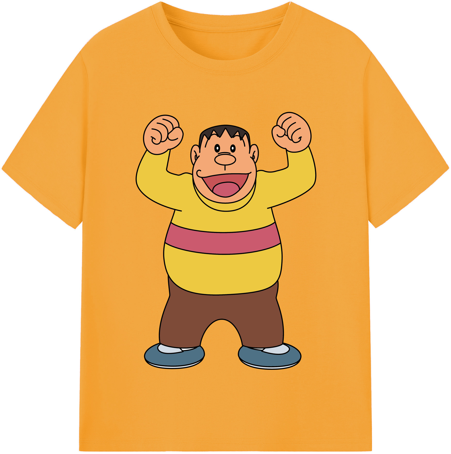 （画像用） ドラえもん 剛田武 Doraemon Gouta Takeshi 綿100％半袖Tシャツ（フロントプリント）