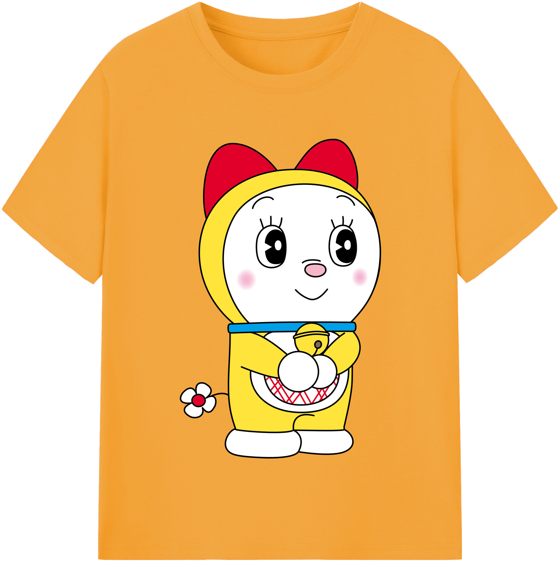 （画像用） ドラえもん ドラミ Doraemon Dorami 綿100％半袖Tシャツ（フロントプリント）