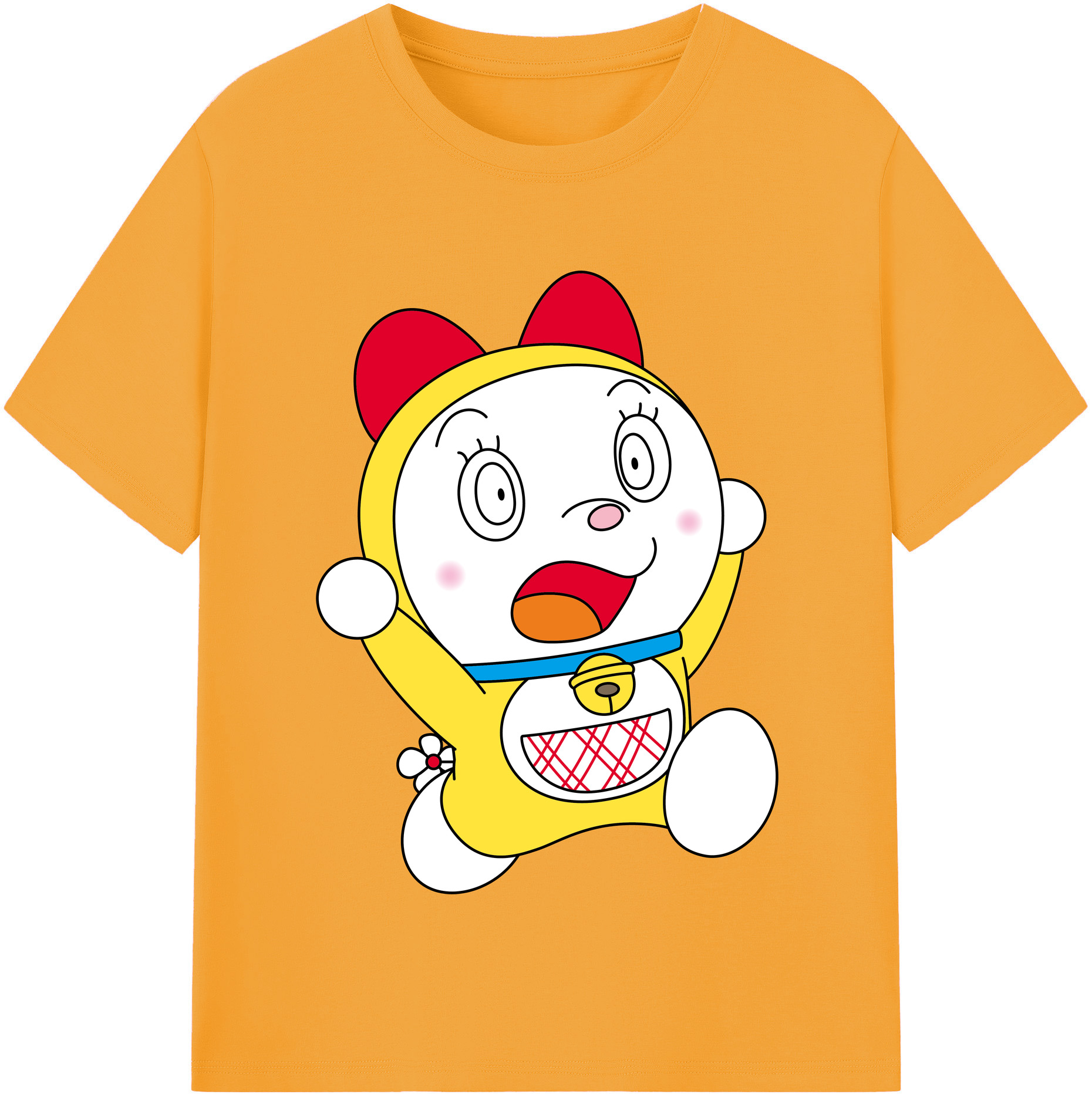 （画像用） ドラえもん ドラミ Doraemon Dorami 綿100％半袖Tシャツ（フロントプリント）