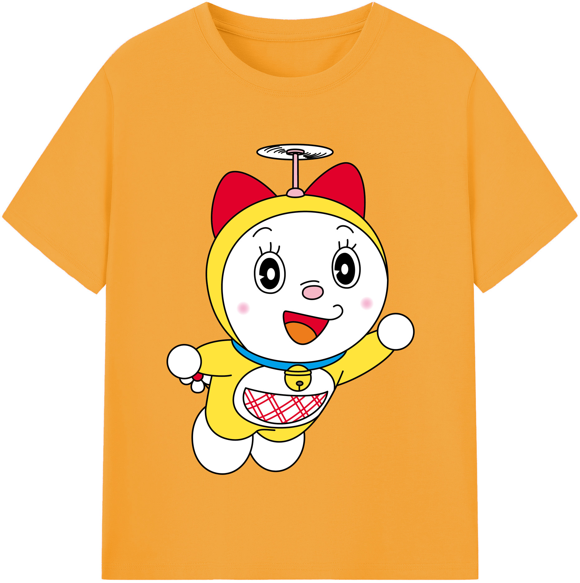 （画像用） ドラえもん ドラミ Doraemon Dorami 綿100％半袖Tシャツ（フロントプリント）