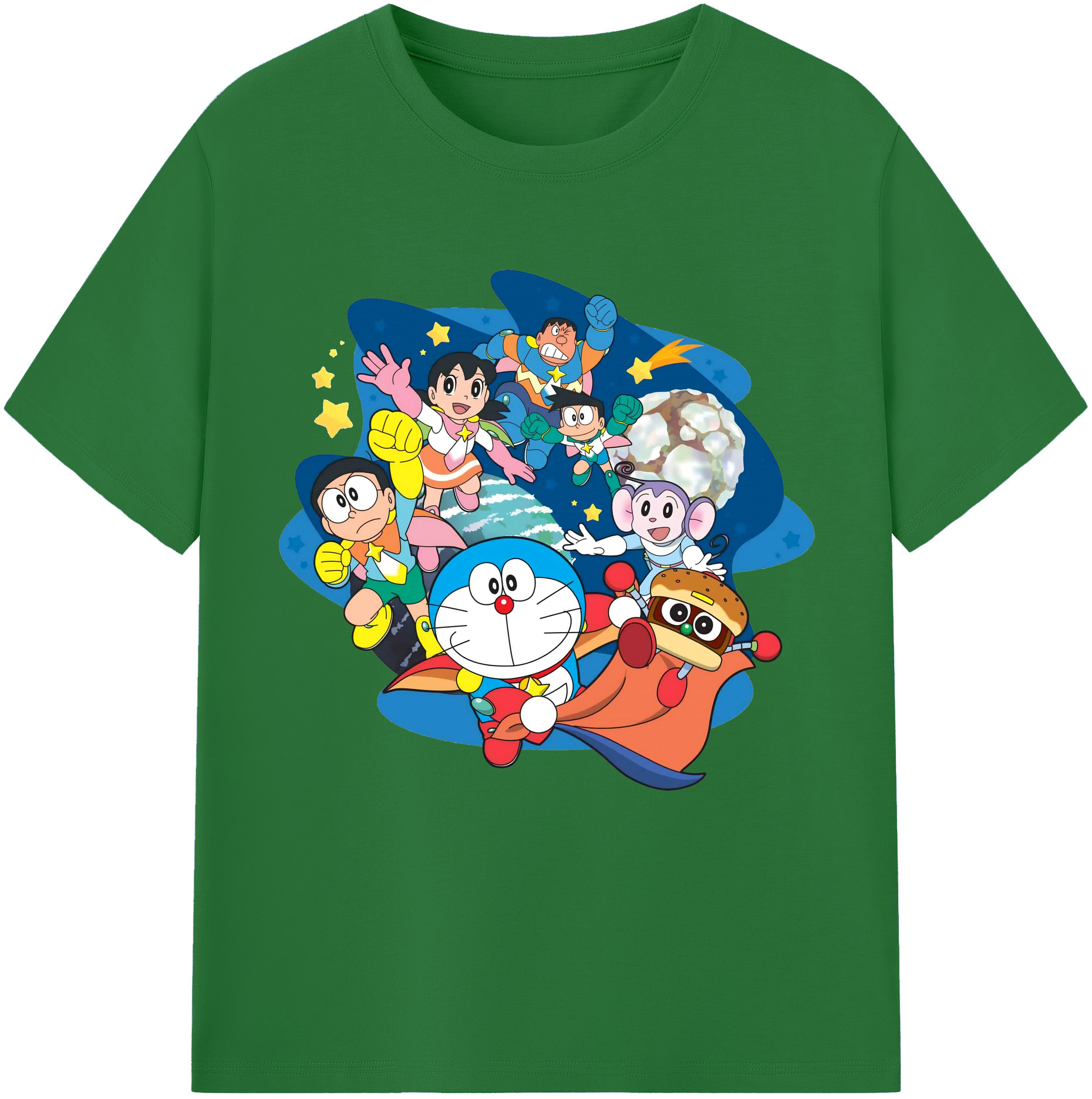 （画像用） ドラえもん Doraemon 綿100％半袖Tシャツ（フロントプリント）
