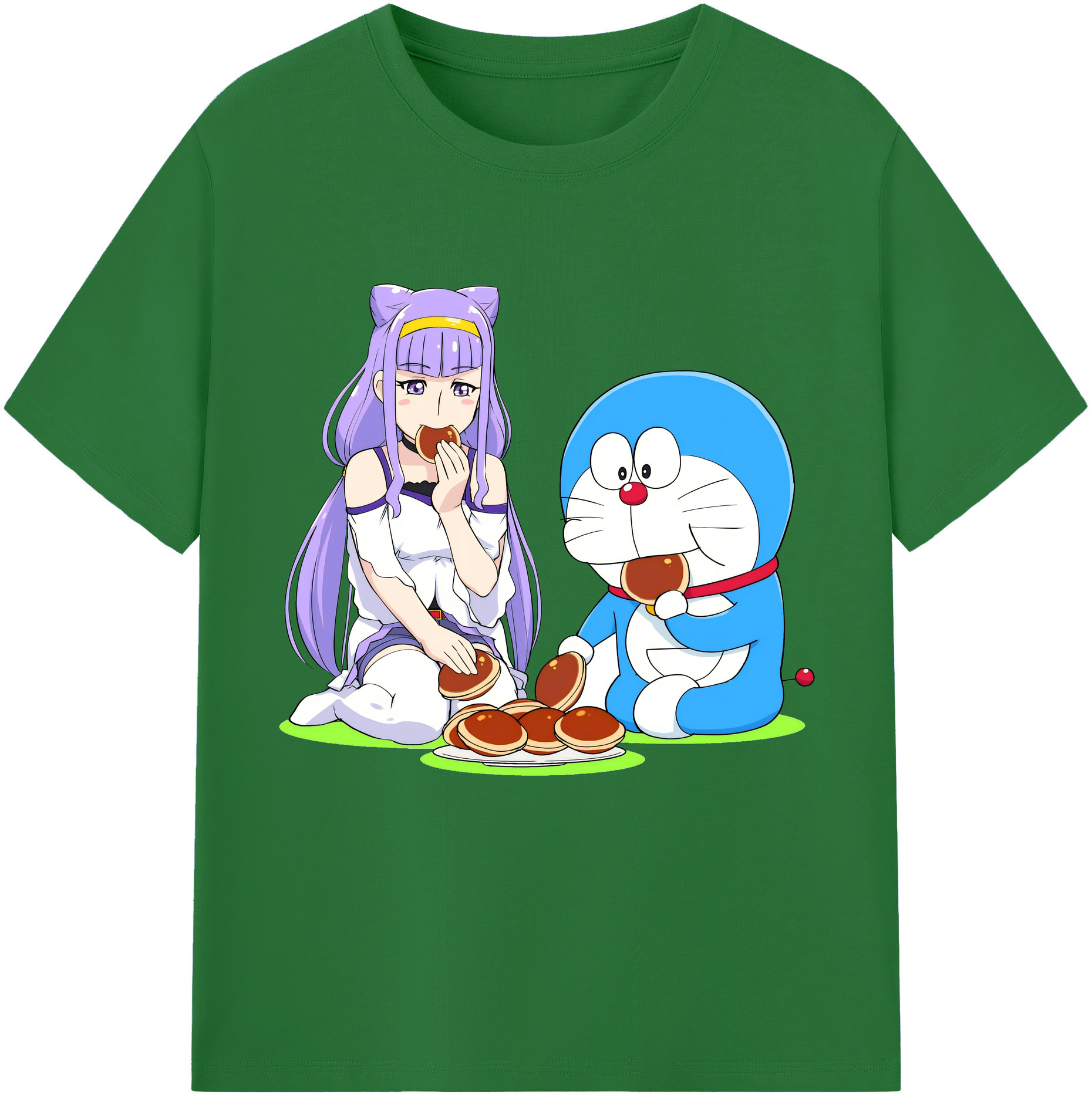 （画像用） ドラえもん Doraemon 綿100％半袖Tシャツ（フロントプリント）