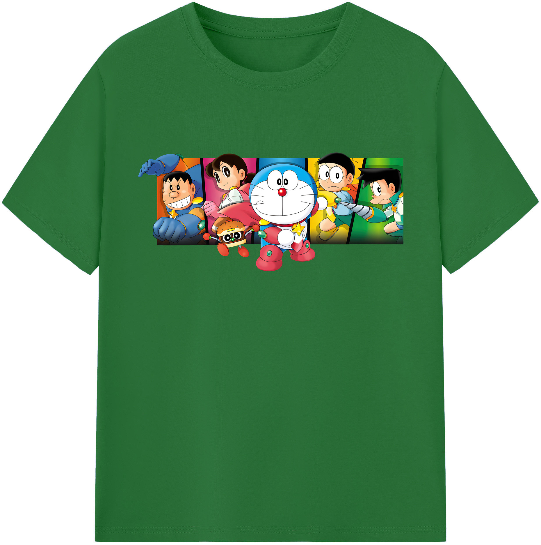 （画像用） ドラえもん Doraemon 綿100％半袖Tシャツ（フロントプリント）