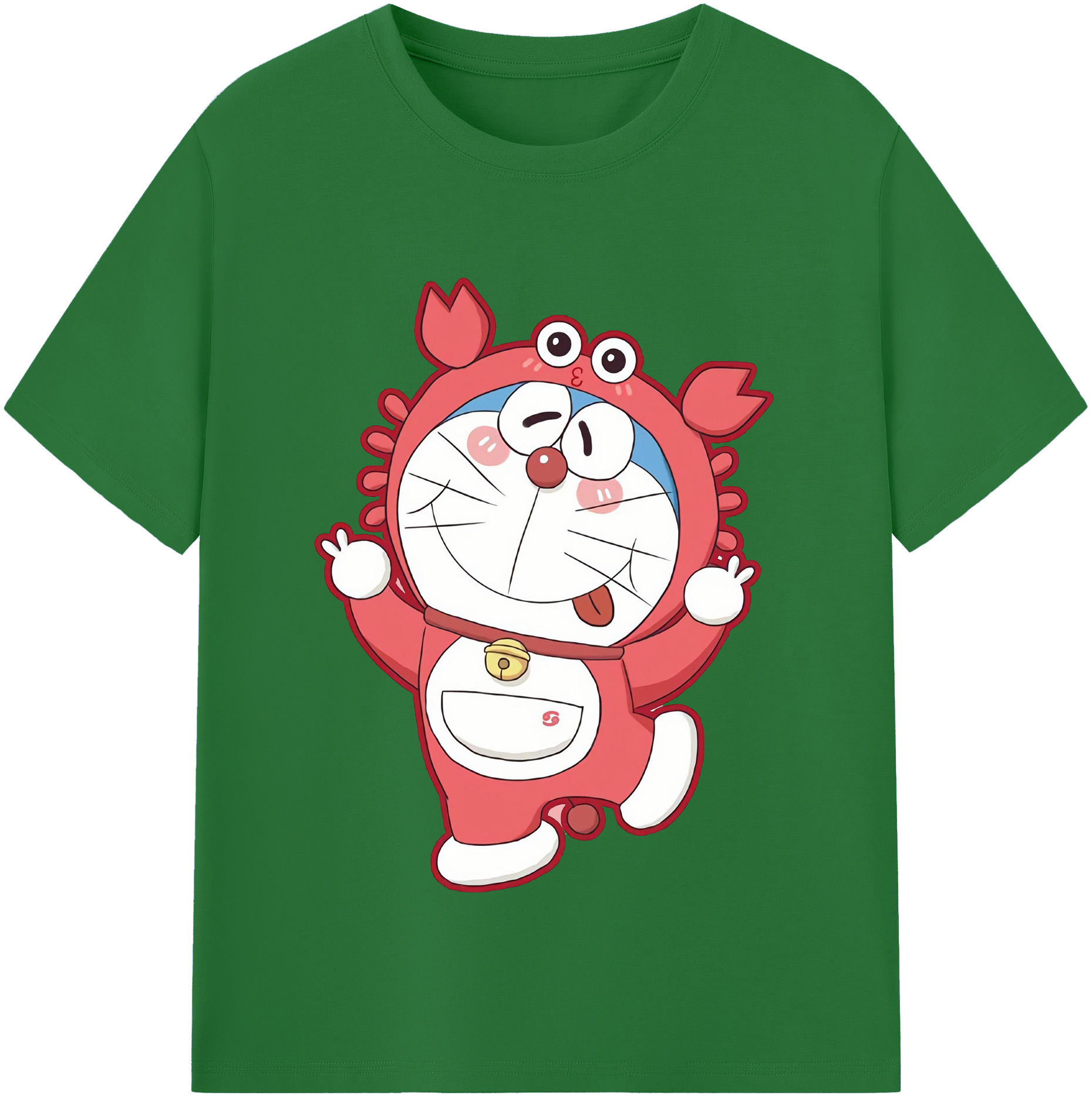 （画像用） ドラえもん Doraemon 綿100％半袖Tシャツ（フロントプリント）