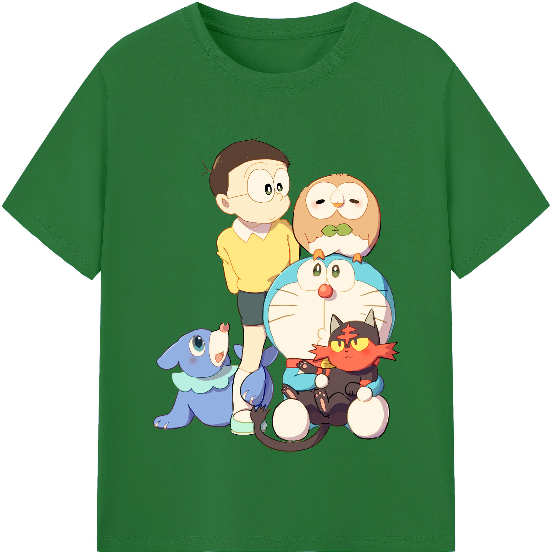 （画像用） ドラえもん Doraemon 綿100％半袖Tシャツ（フロントプリント）