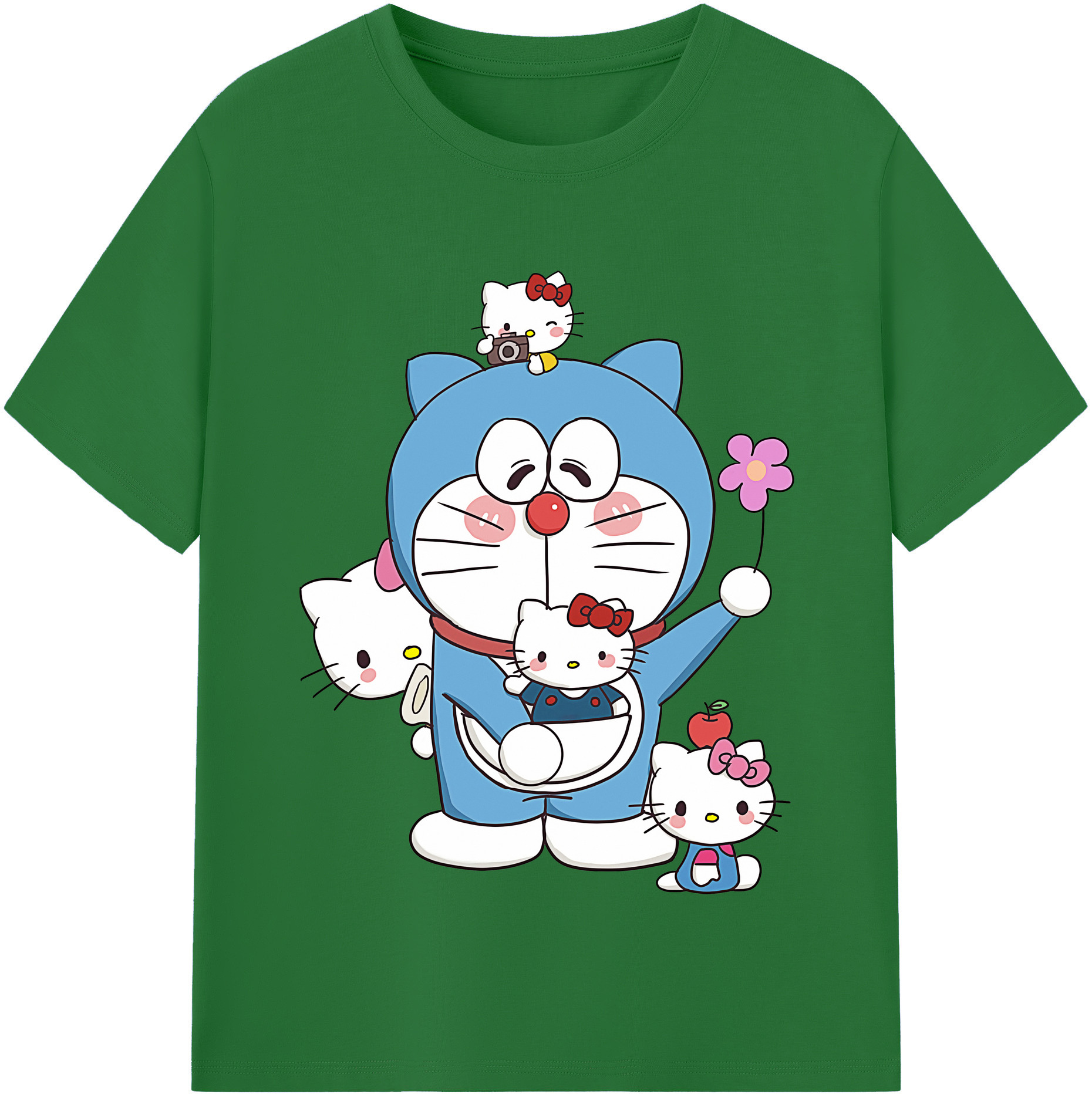 （画像用） ドラえもん Doraemon 綿100％半袖Tシャツ（フロントプリント）