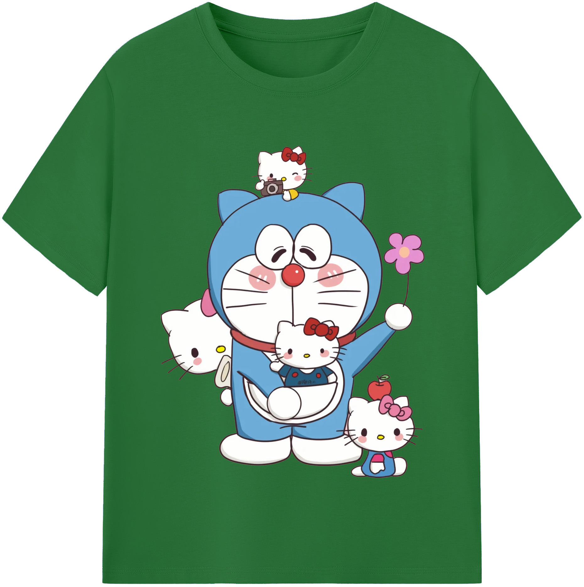 （画像用） ドラえもん Doraemon 綿100％半袖Tシャツ（フロントプリント）