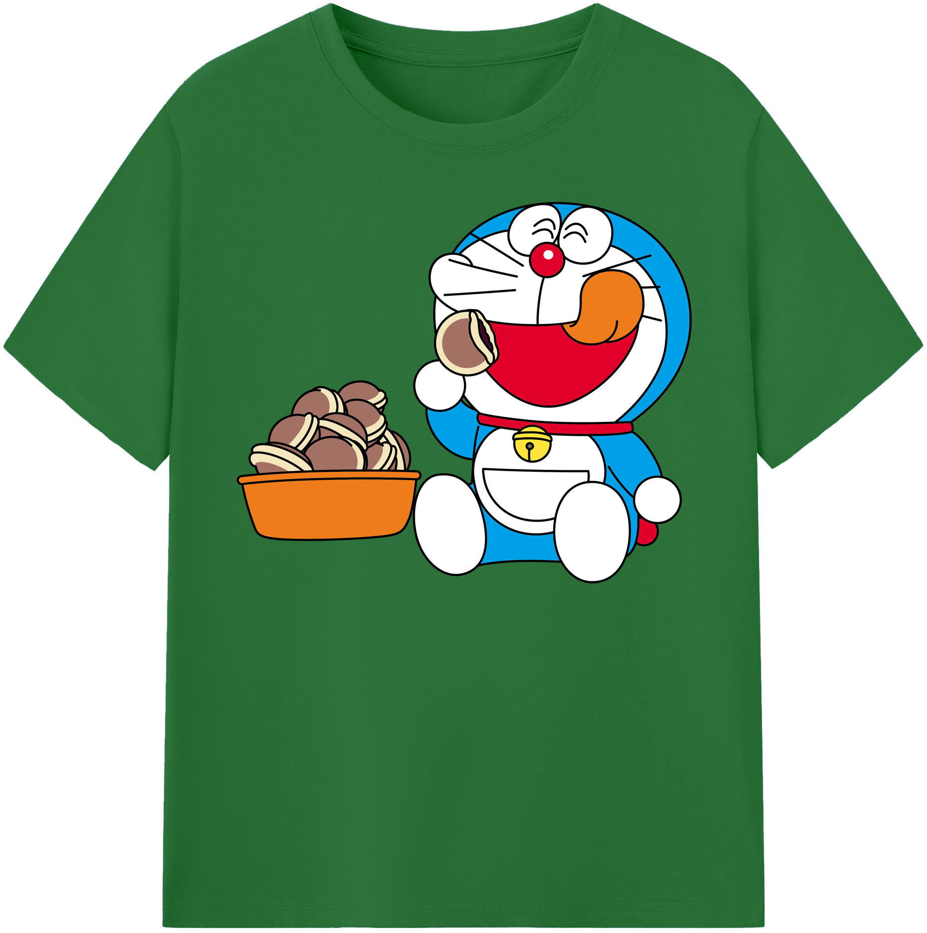 （画像用） ドラえもん Doraemon 綿100％半袖Tシャツ（フロントプリント）