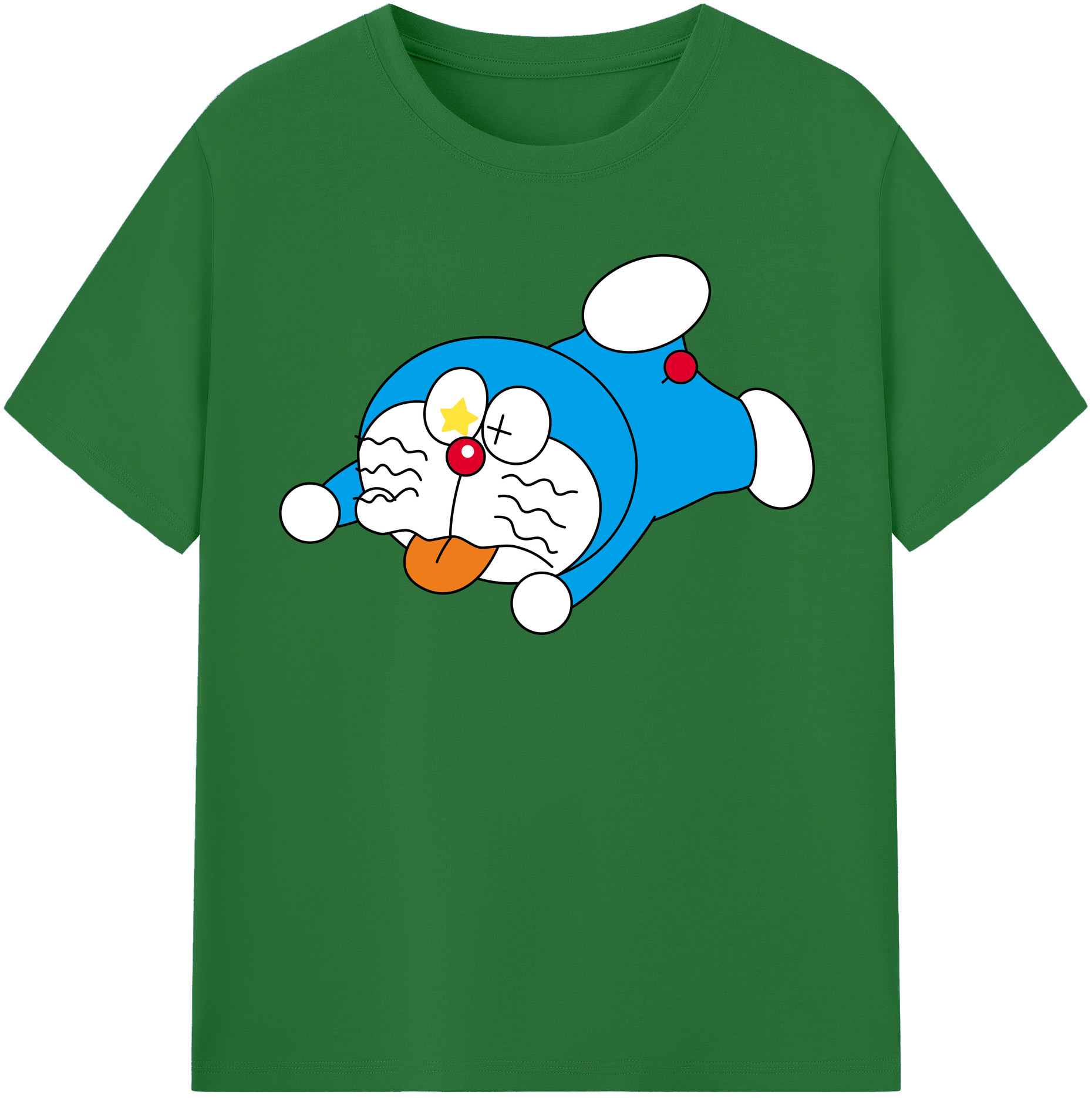 （画像用） ドラえもん Doraemon 綿100％半袖Tシャツ（フロントプリント）