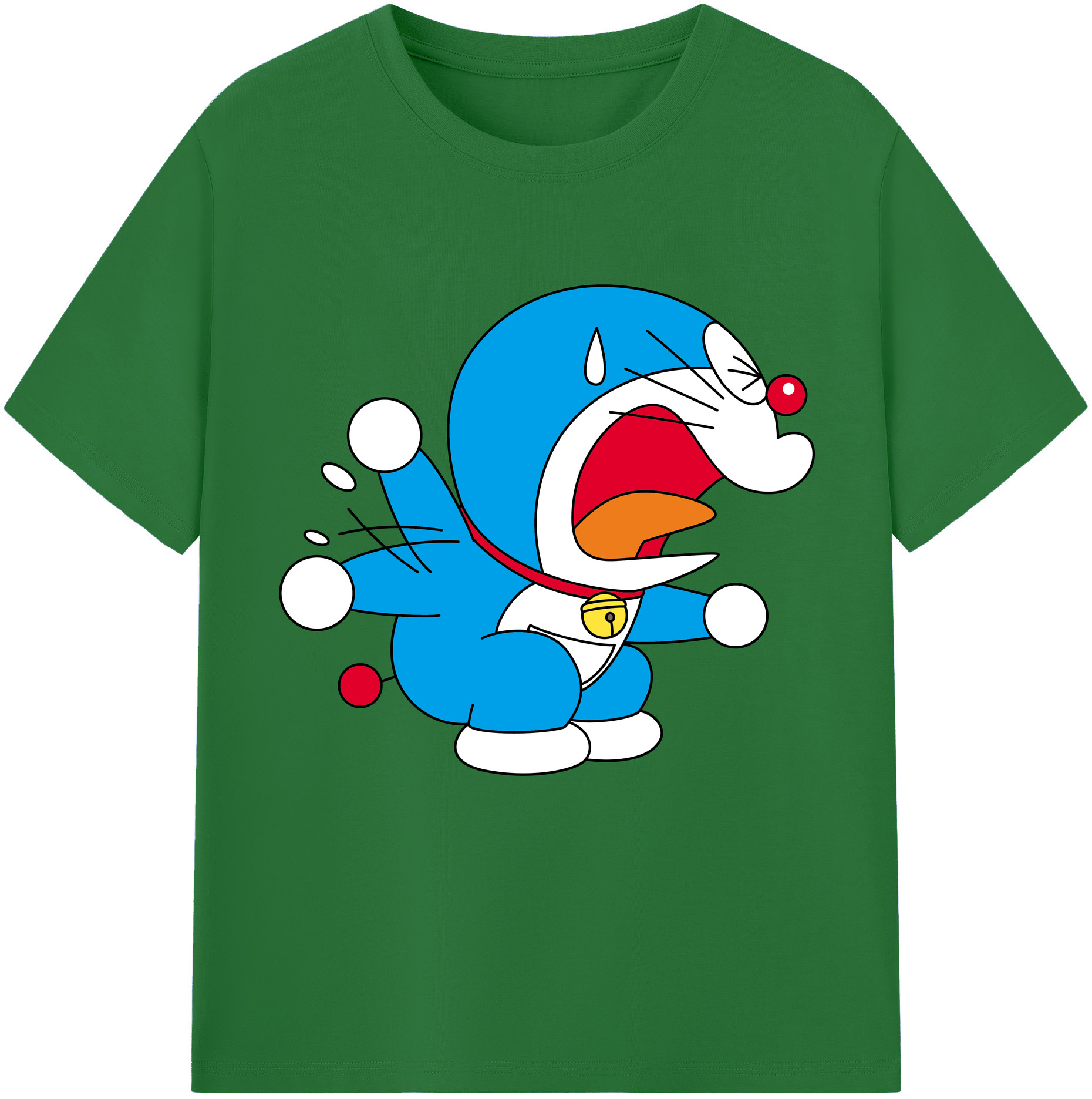 （画像用） ドラえもん Doraemon 綿100％半袖Tシャツ（フロントプリント）