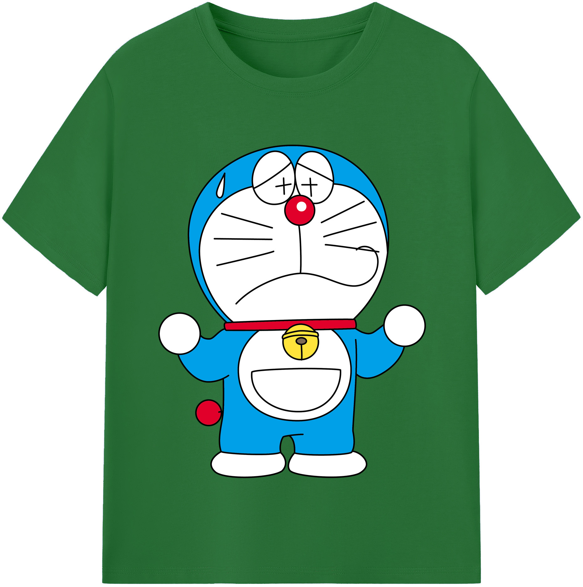 （画像用） ドラえもん Doraemon 綿100％半袖Tシャツ（フロントプリント）