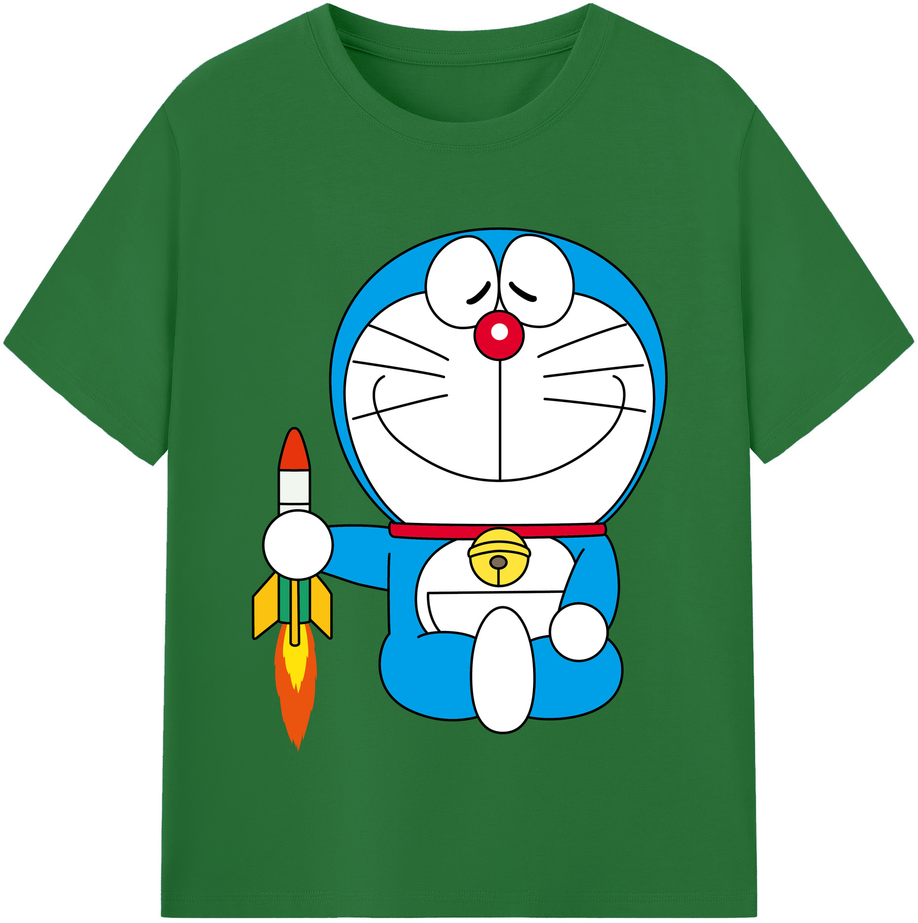 （画像用） ドラえもん Doraemon 綿100％半袖Tシャツ（フロントプリント）