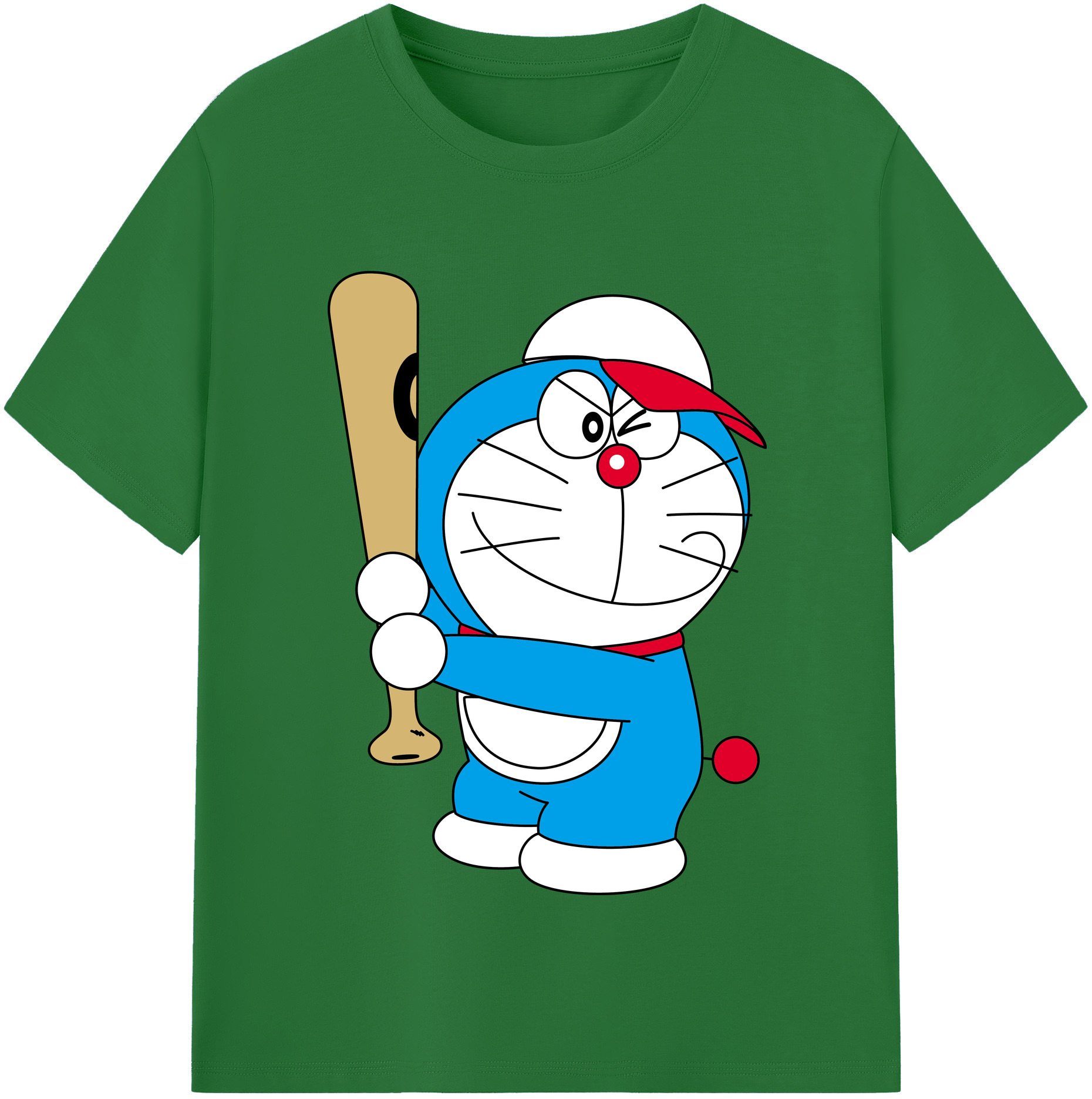 （画像用） ドラえもん Doraemon 綿100％半袖Tシャツ（フロントプリント）