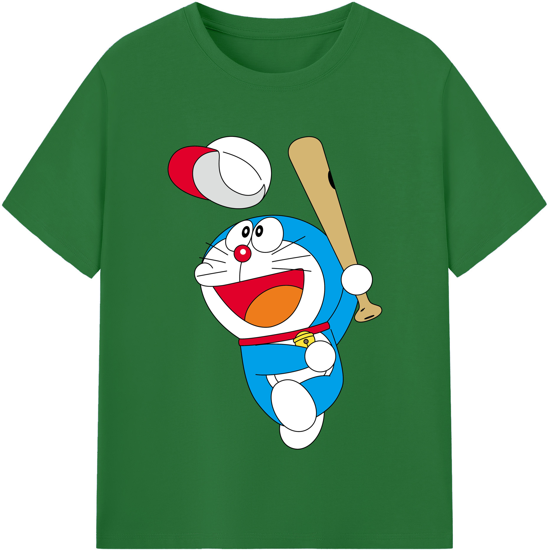（画像用） ドラえもん Doraemon 綿100％半袖Tシャツ（フロントプリント）