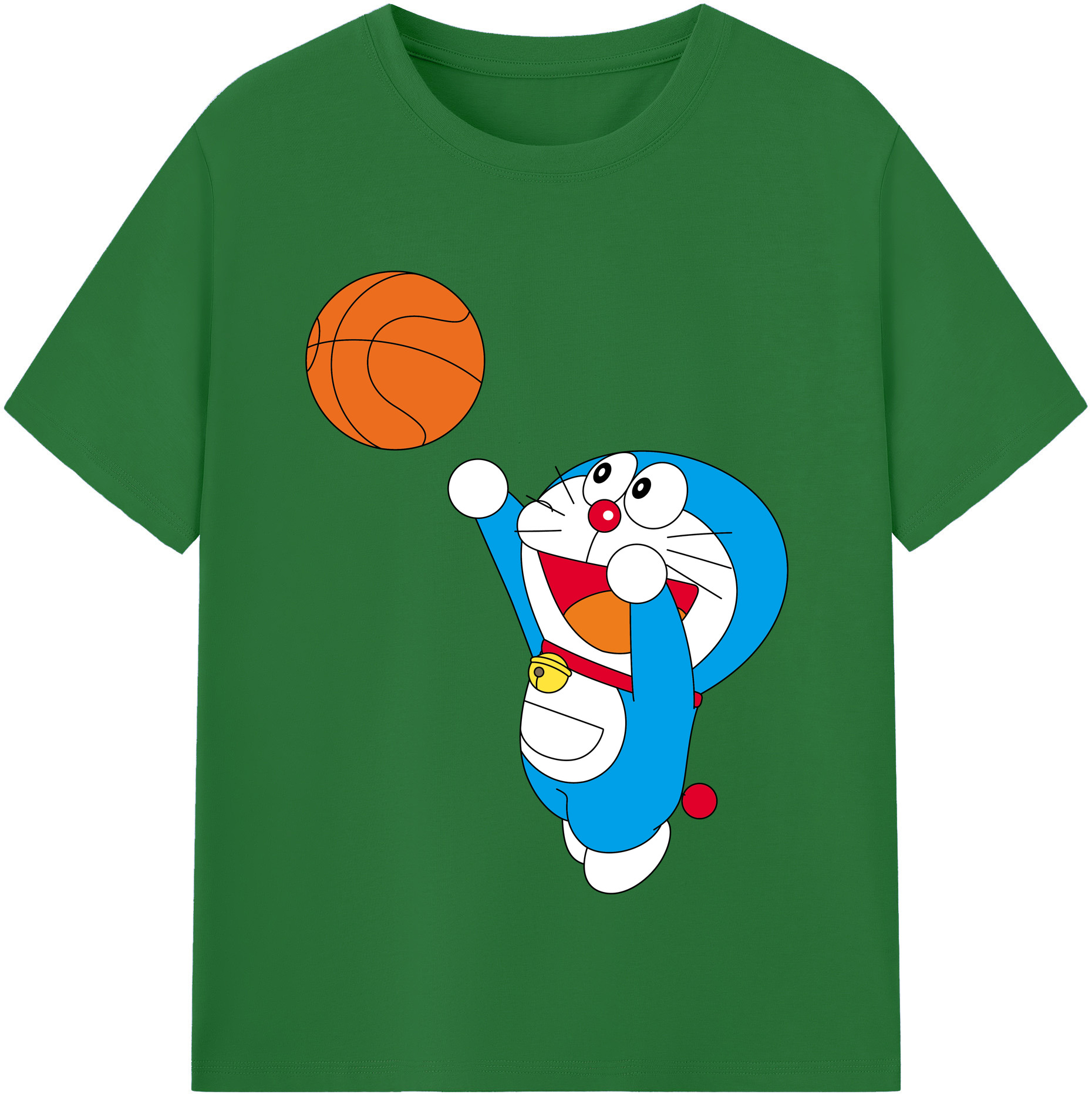 （画像用） ドラえもん Doraemon 綿100％半袖Tシャツ（フロントプリント）