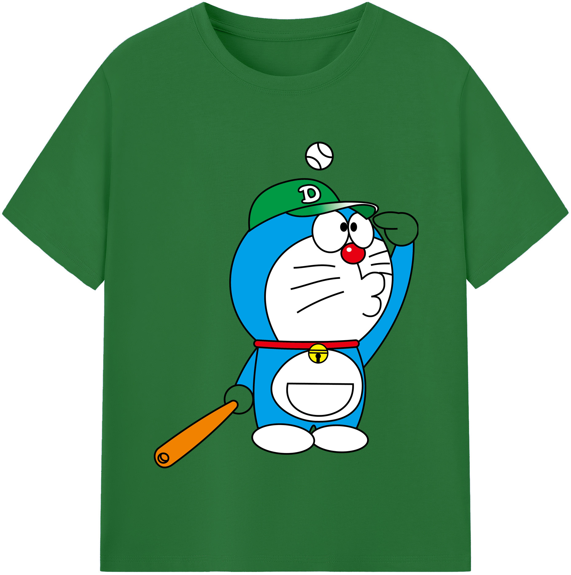 （画像用） ドラえもん Doraemon 綿100％半袖Tシャツ（フロントプリント）
