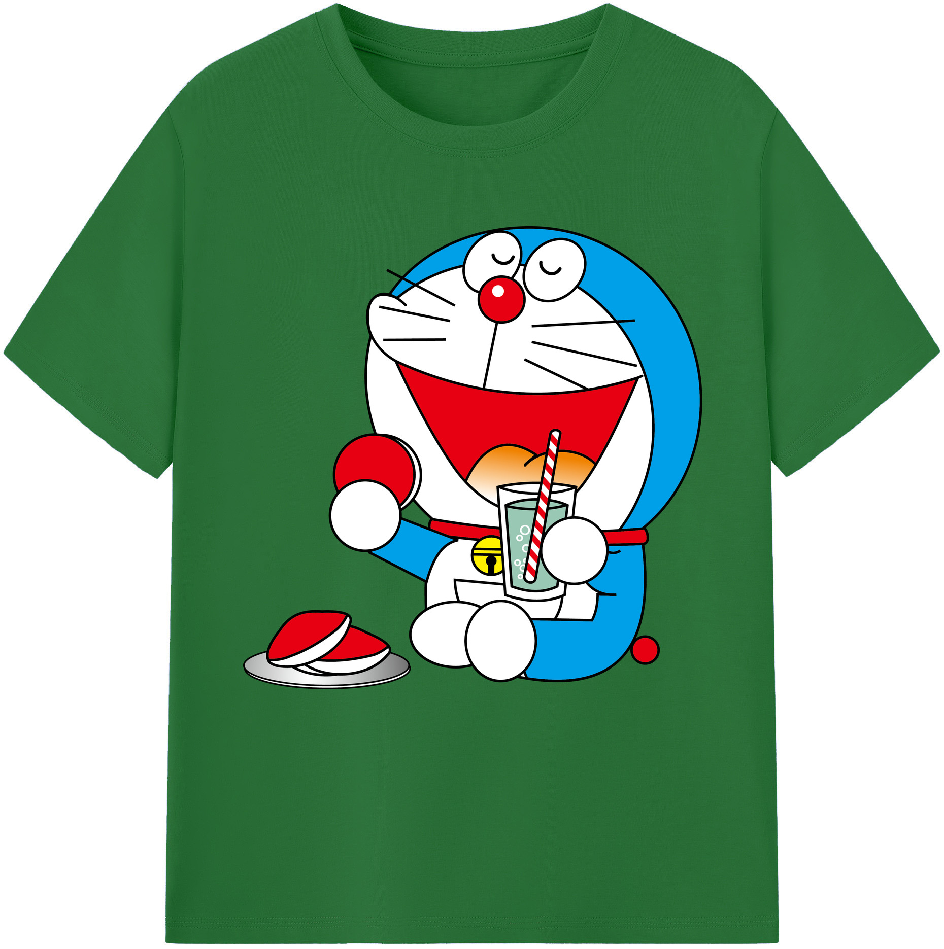 （画像用） ドラえもん Doraemon 綿100％半袖Tシャツ（フロントプリント）