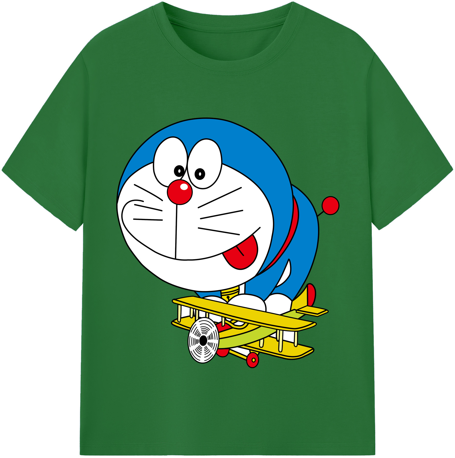 （画像用） ドラえもん Doraemon 綿100％半袖Tシャツ（フロントプリント）