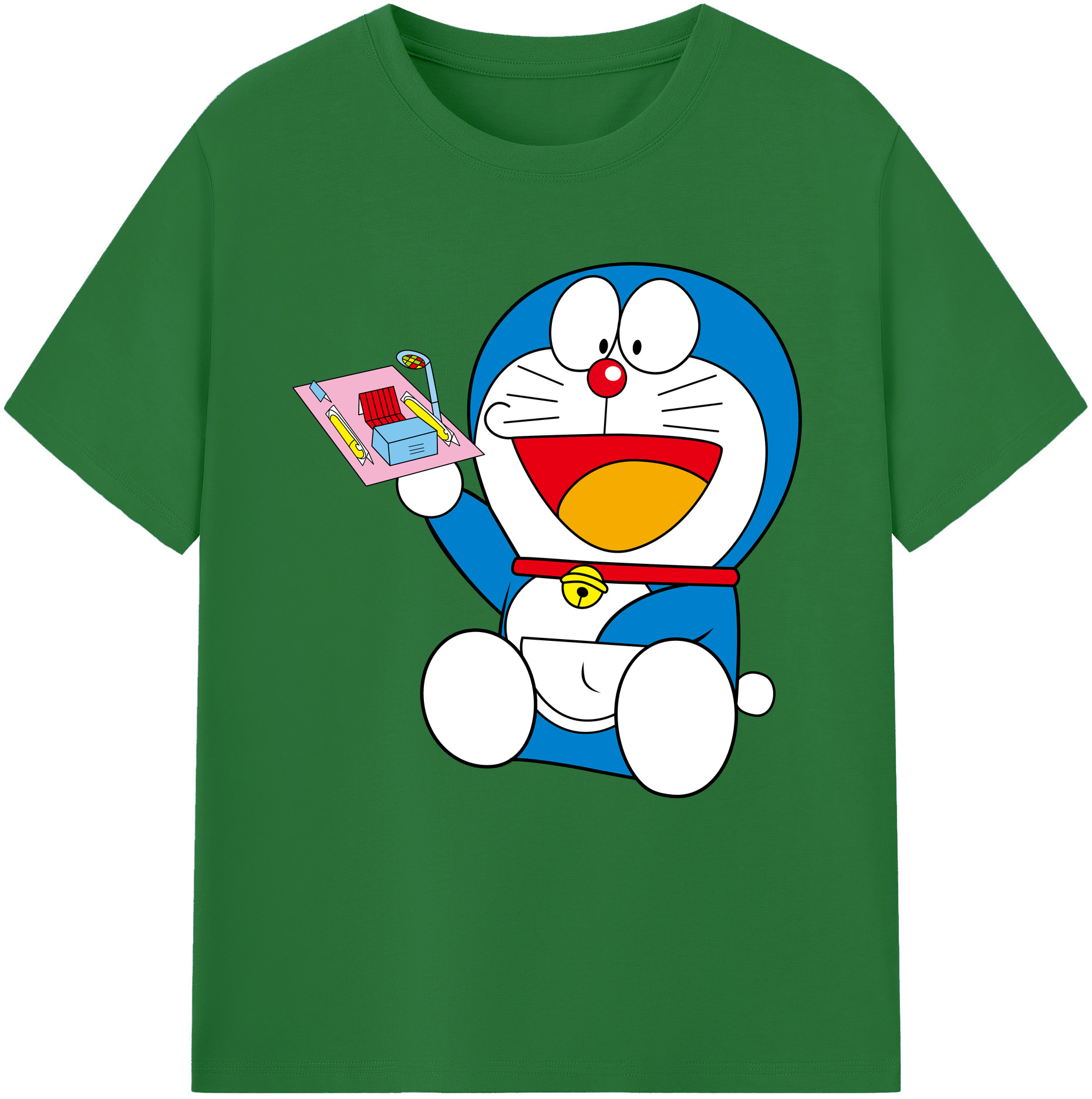（画像用） ドラえもん Doraemon 綿100％半袖Tシャツ（フロントプリント）