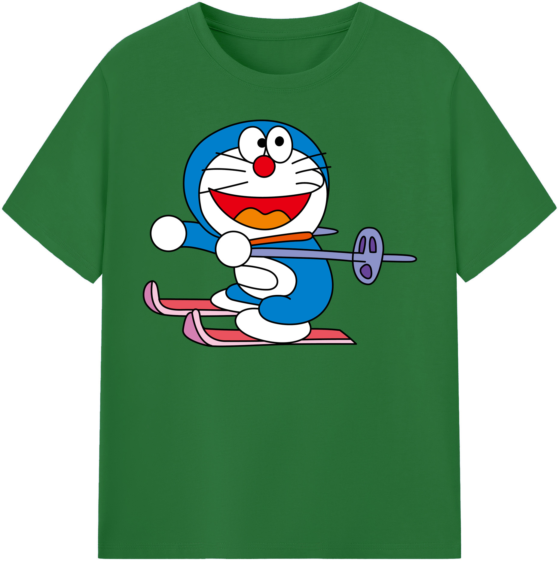 （画像用） ドラえもん Doraemon 綿100％半袖Tシャツ（フロントプリント）