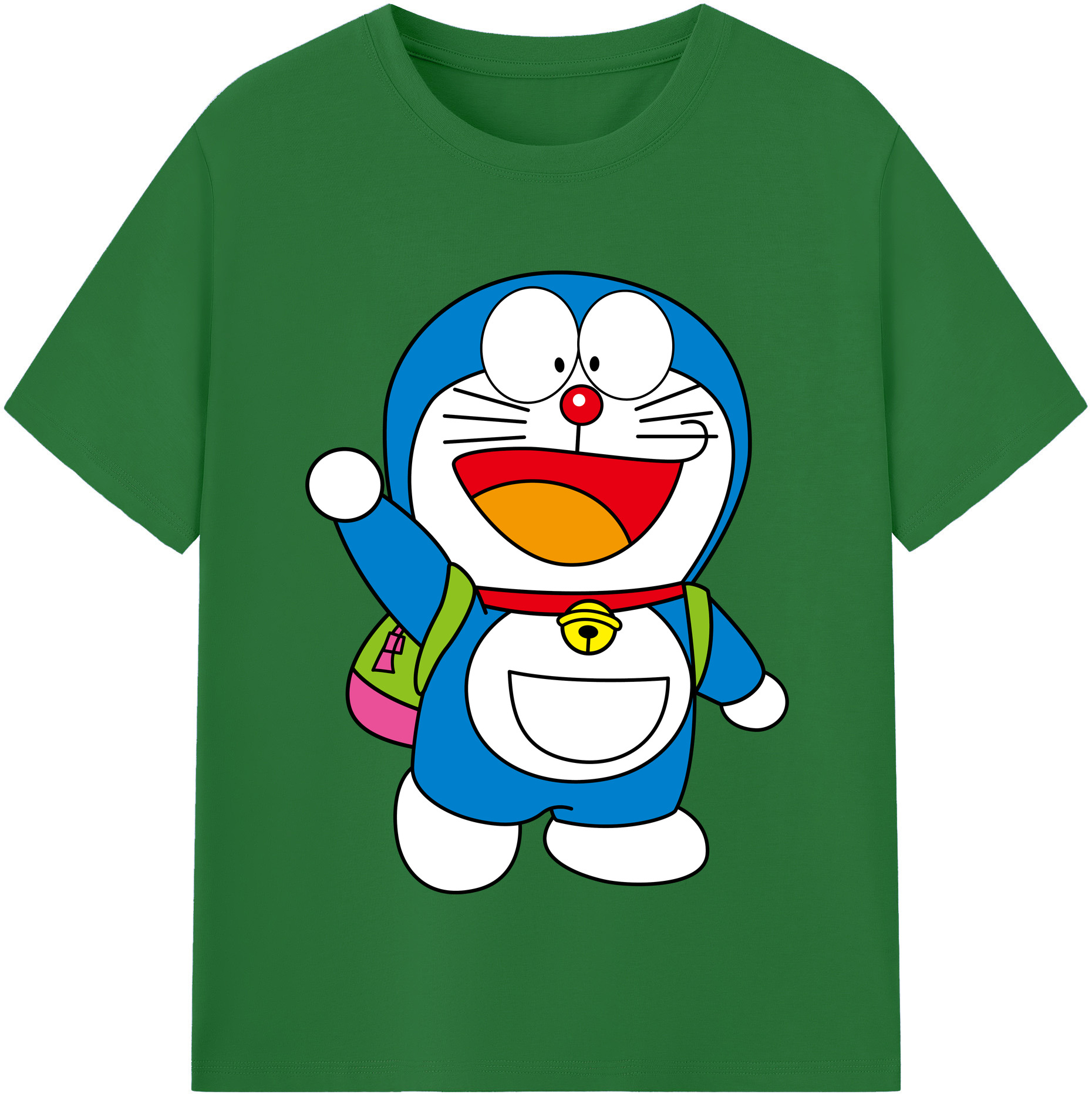 （画像用） ドラえもん Doraemon 綿100％半袖Tシャツ（フロントプリント）