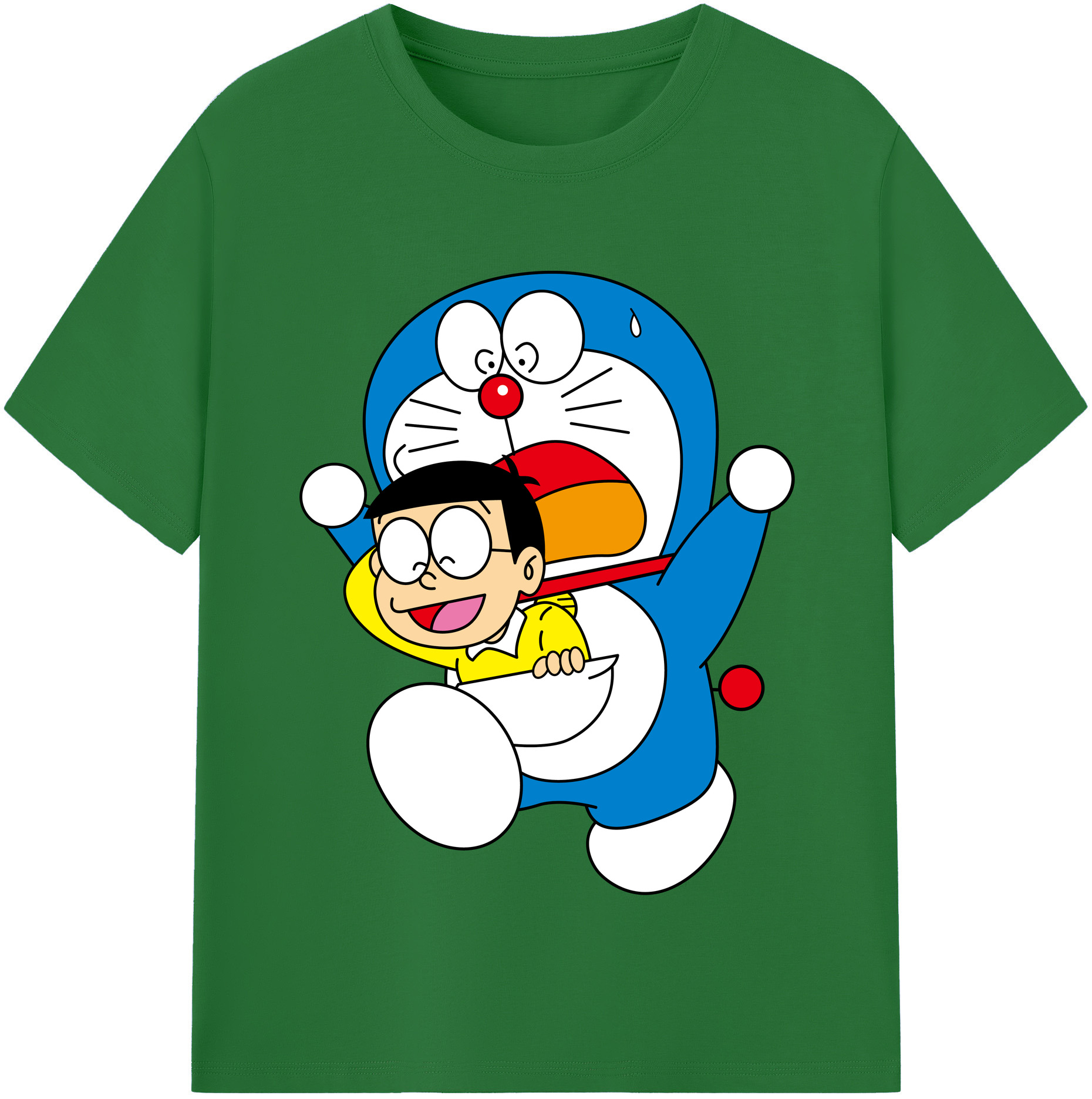 （画像用） ドラえもん Doraemon 綿100％半袖Tシャツ（フロントプリント）