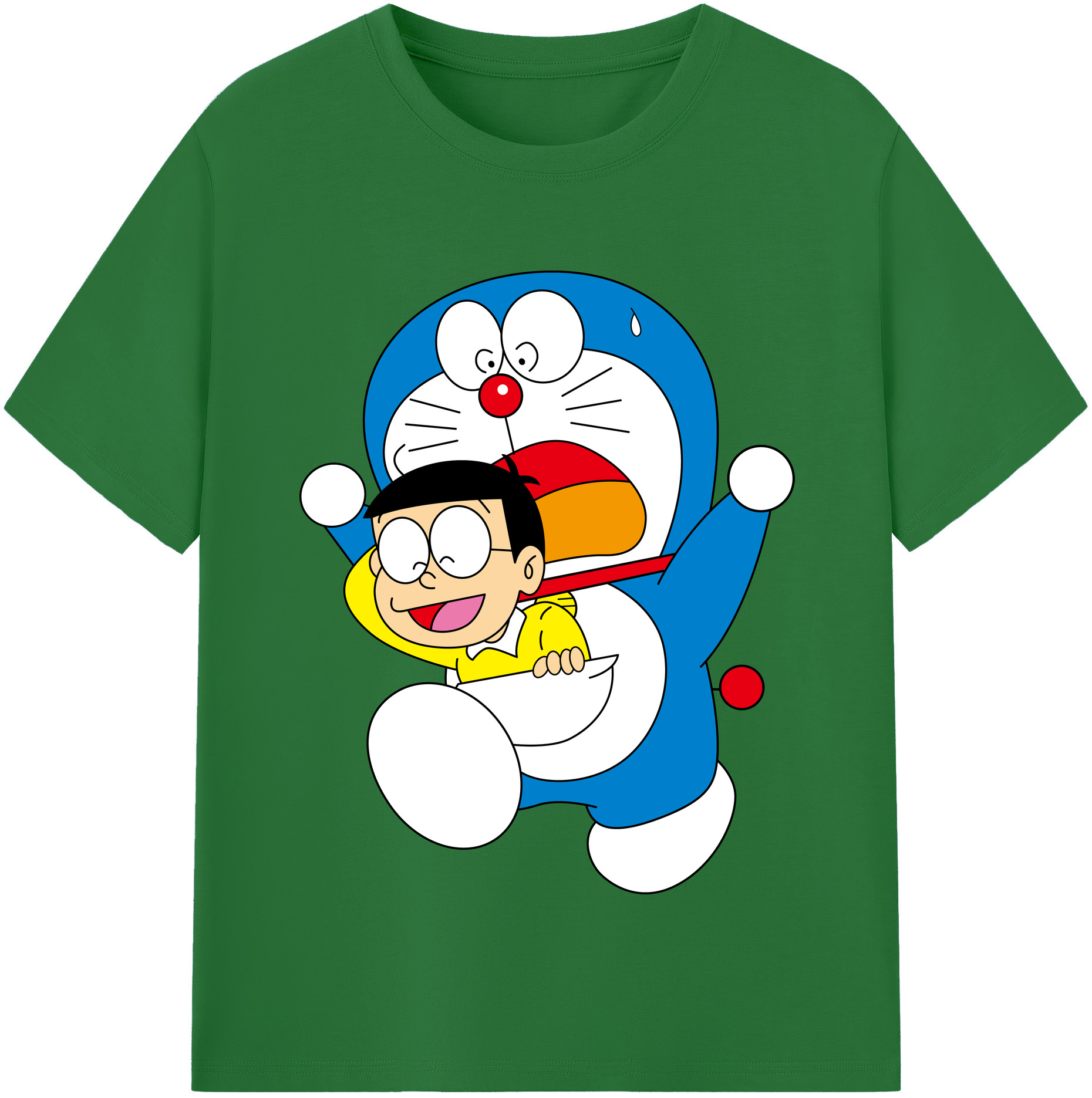 （画像用） ドラえもん Doraemon 綿100％半袖Tシャツ（フロントプリント）