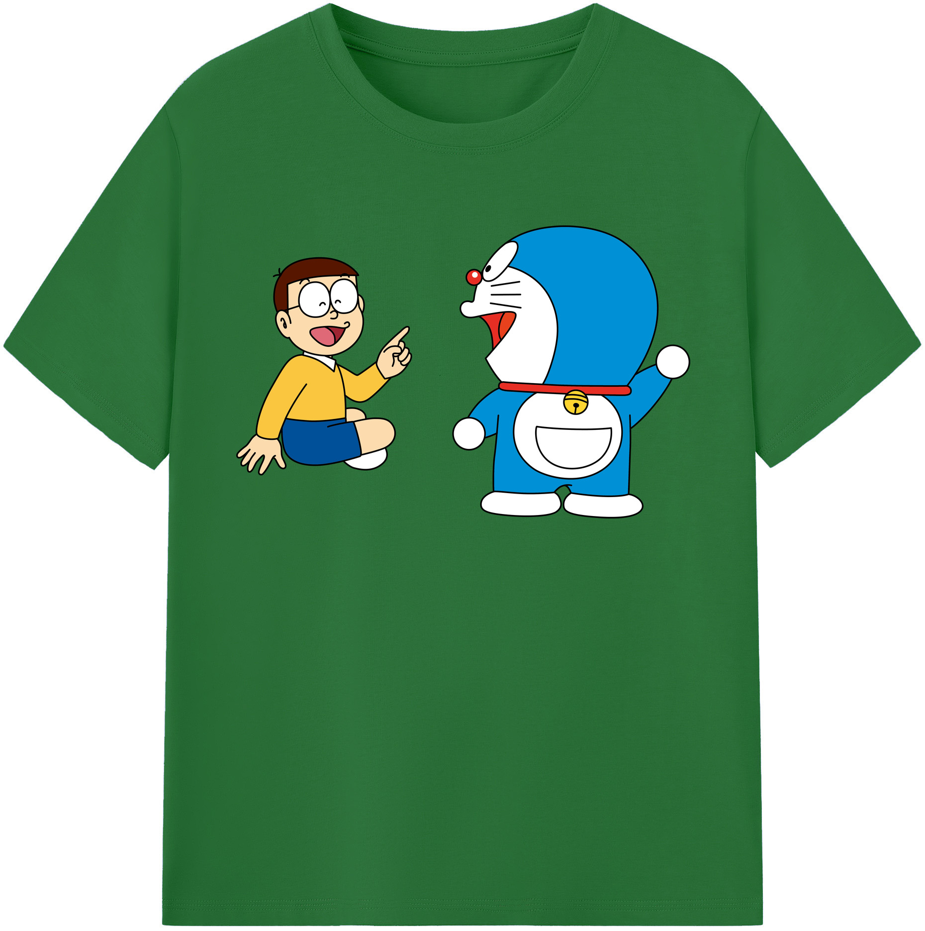（画像用） ドラえもん Doraemon 綿100％半袖Tシャツ（フロントプリント）