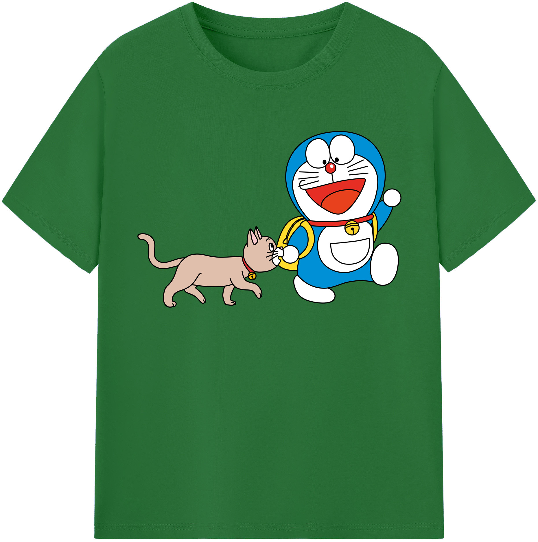 （画像用） ドラえもん Doraemon 綿100％半袖Tシャツ（フロントプリント）