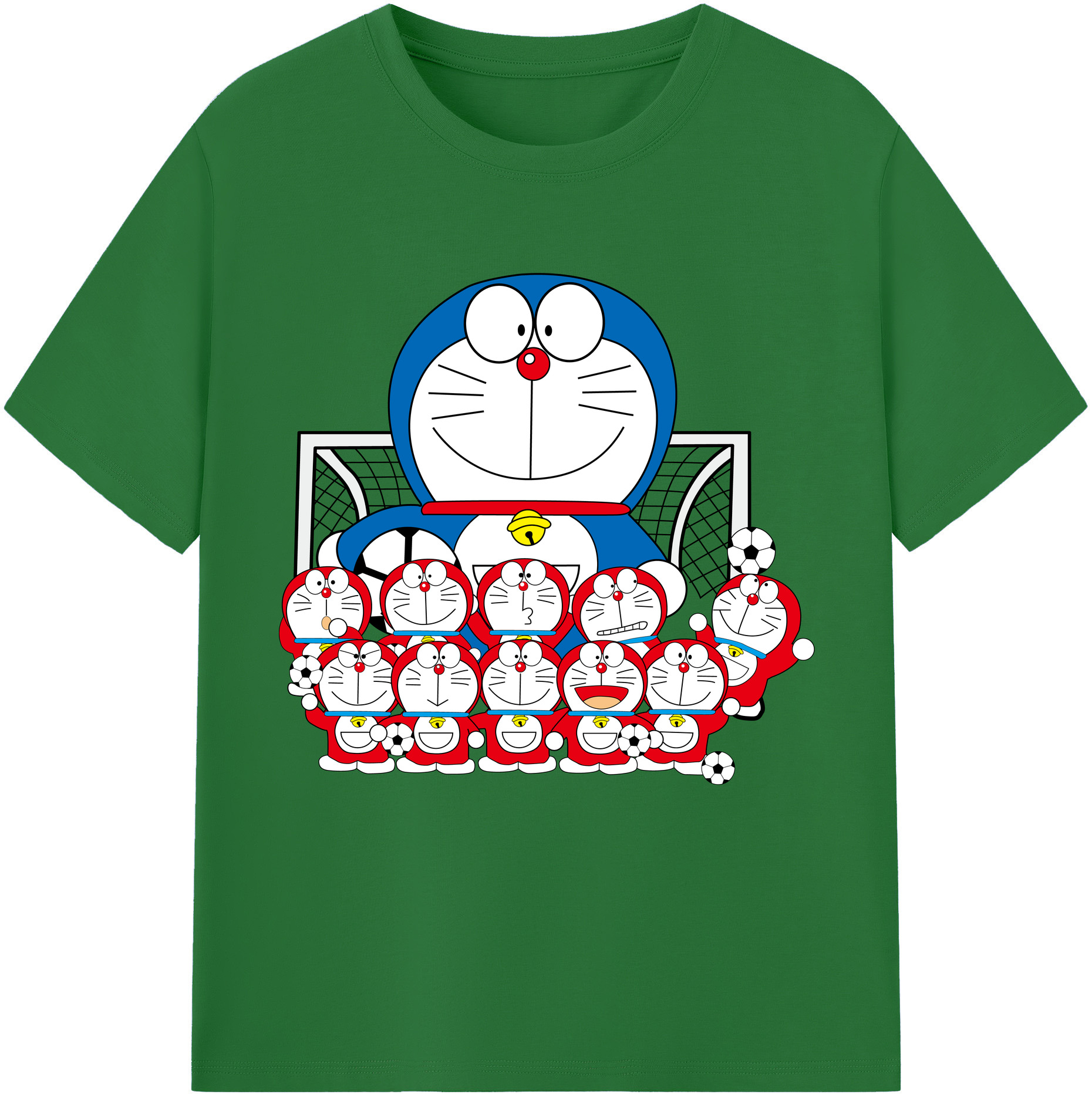 （画像用） ドラえもん Doraemon 綿100％半袖Tシャツ（フロントプリント）