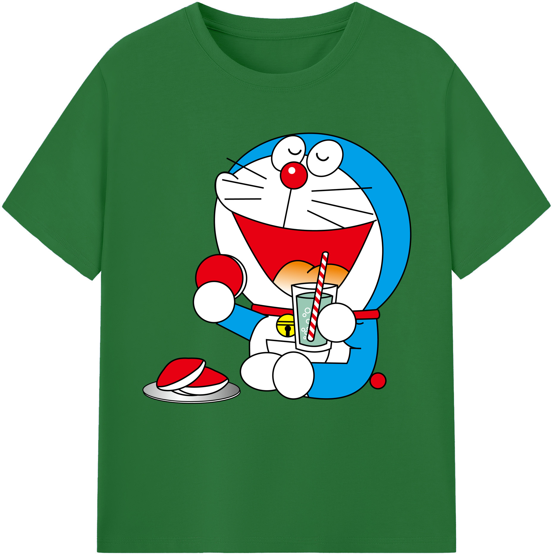 （画像用） ドラえもん Doraemon 綿100％半袖Tシャツ（フロントプリント）