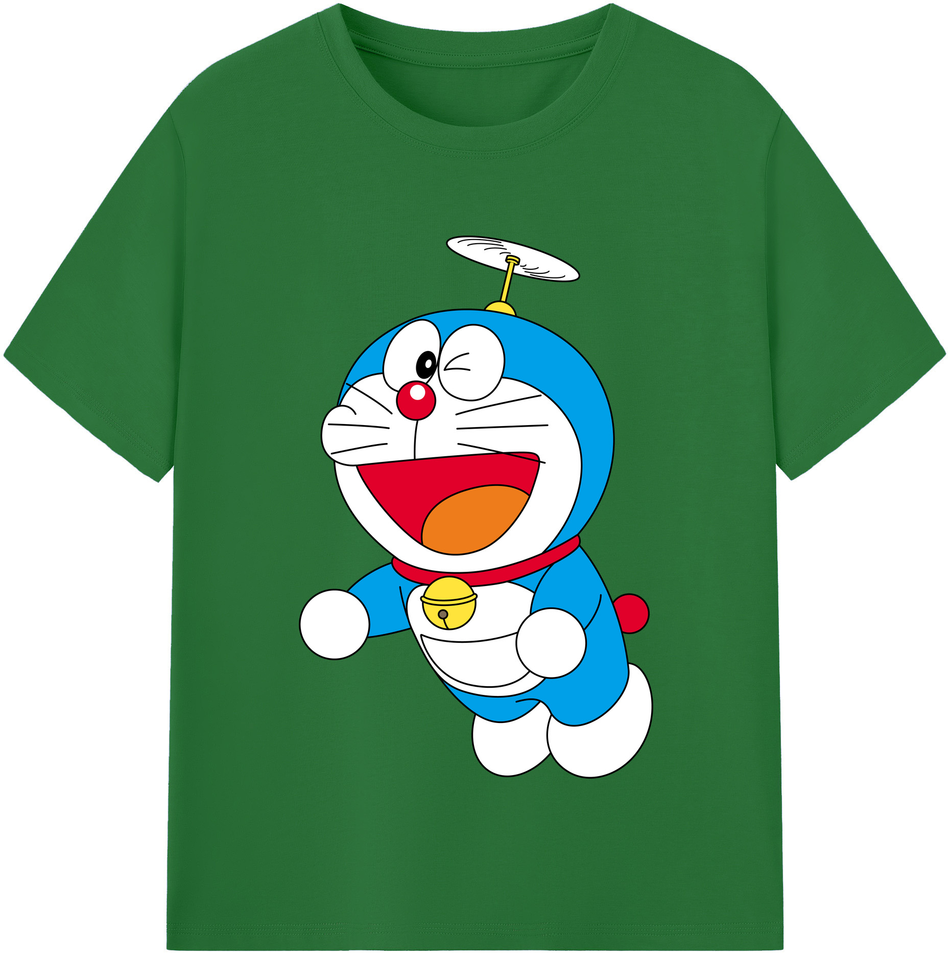 （画像用） ドラえもん Doraemon 綿100％半袖Tシャツ（フロントプリント）