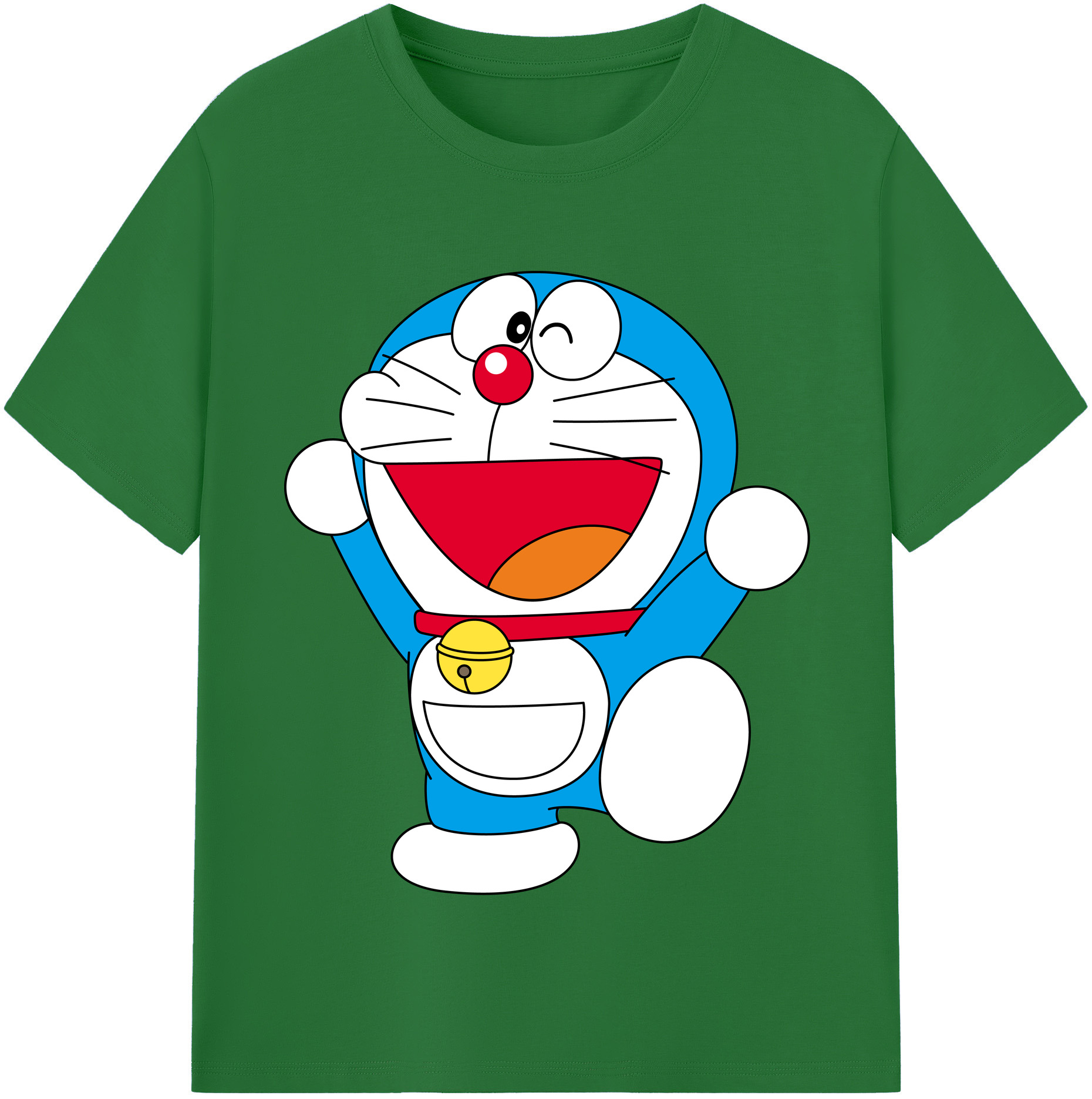 （画像用） ドラえもん Doraemon 綿100％半袖Tシャツ（フロントプリント）